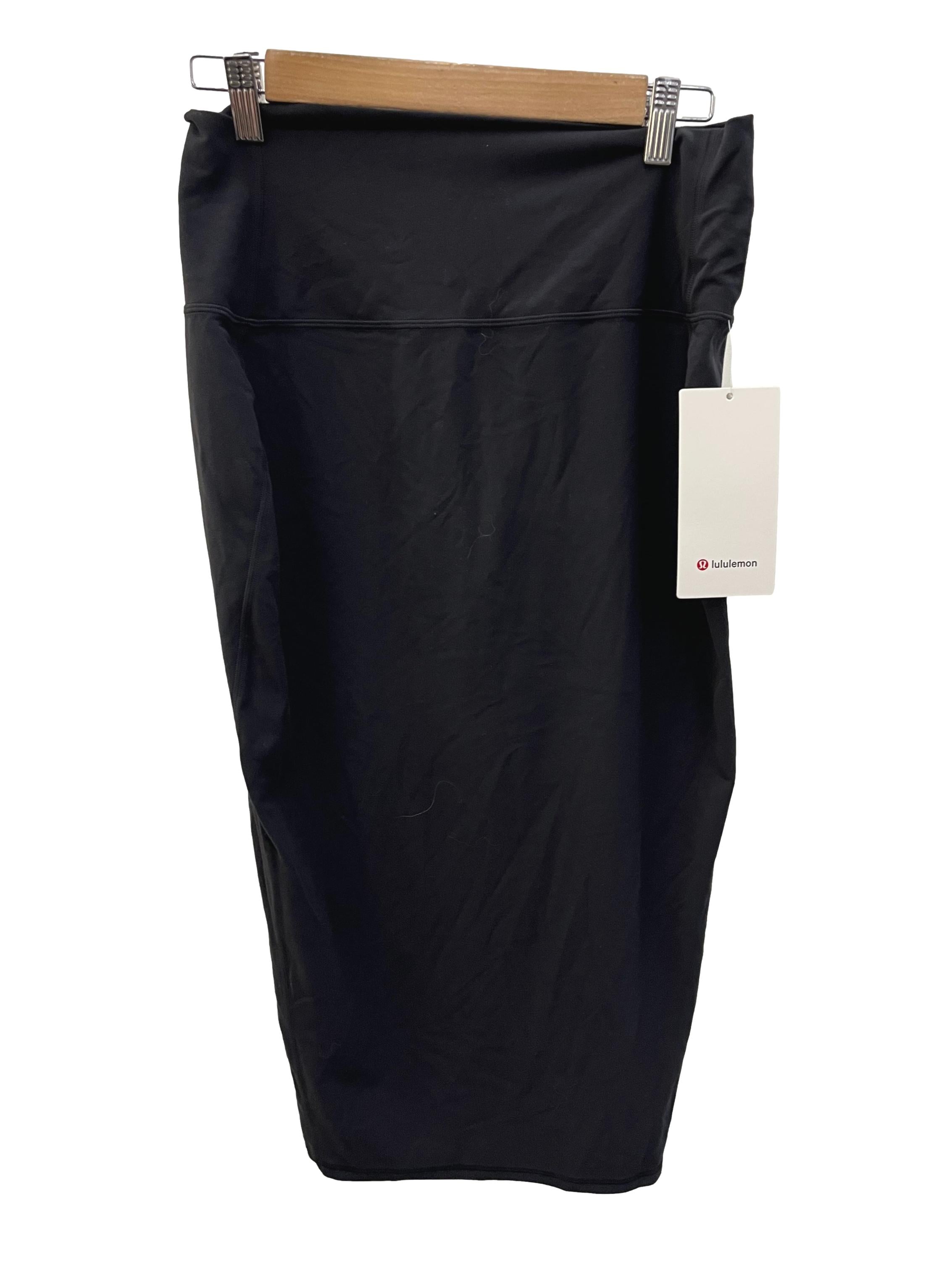Black Nulu Slim Fit HR Skirt