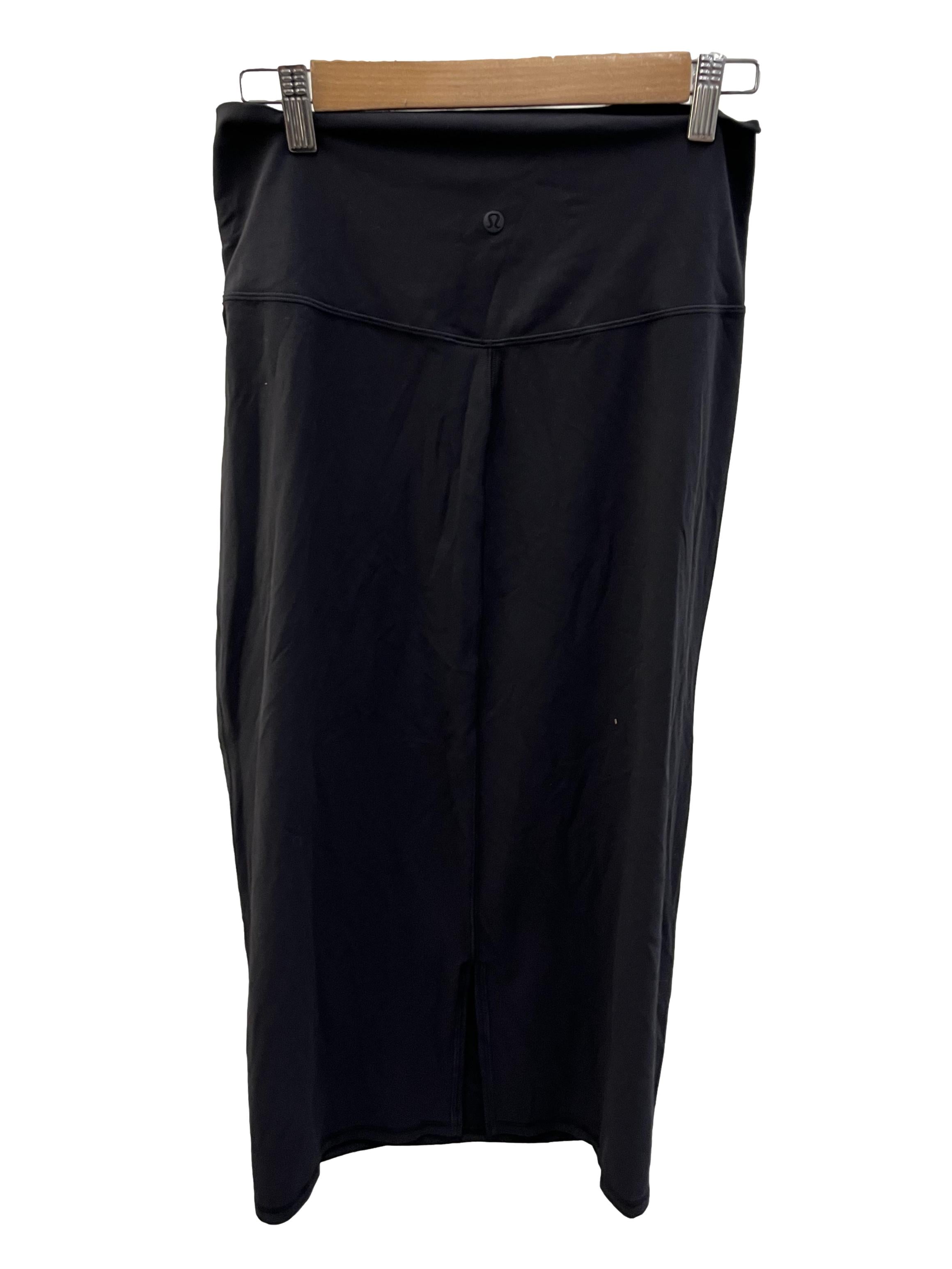 Black Nulu Slim Fit HR Skirt