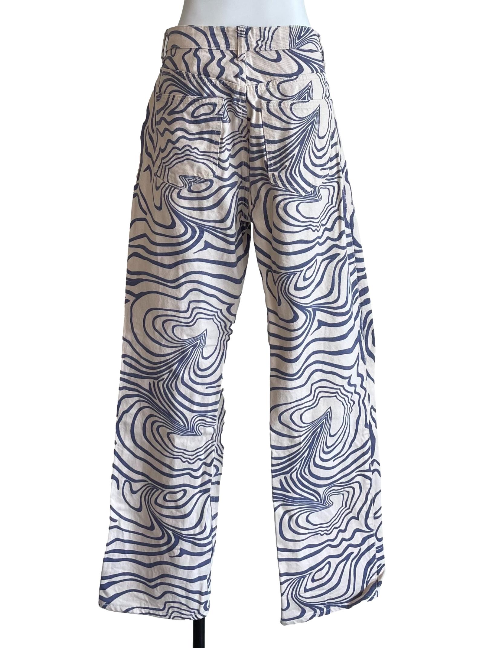 Alabaster Pattern Baggy Jeans