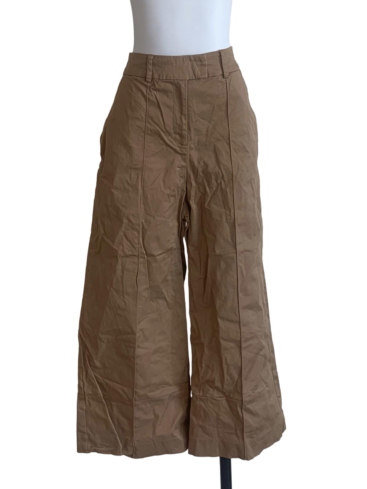 Hazelnut Beige Wide Leg Pant