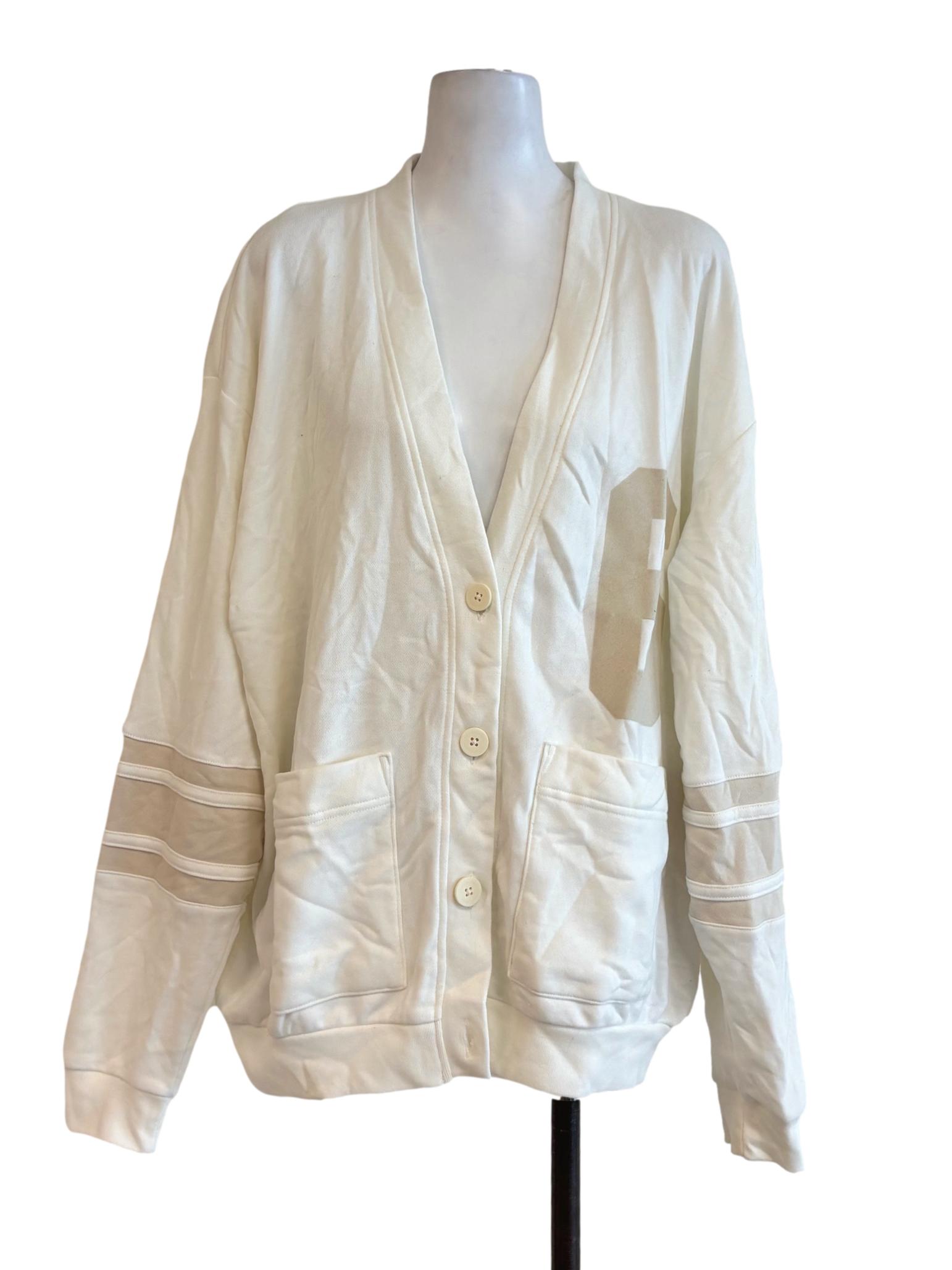 White Oversize Cardigan
