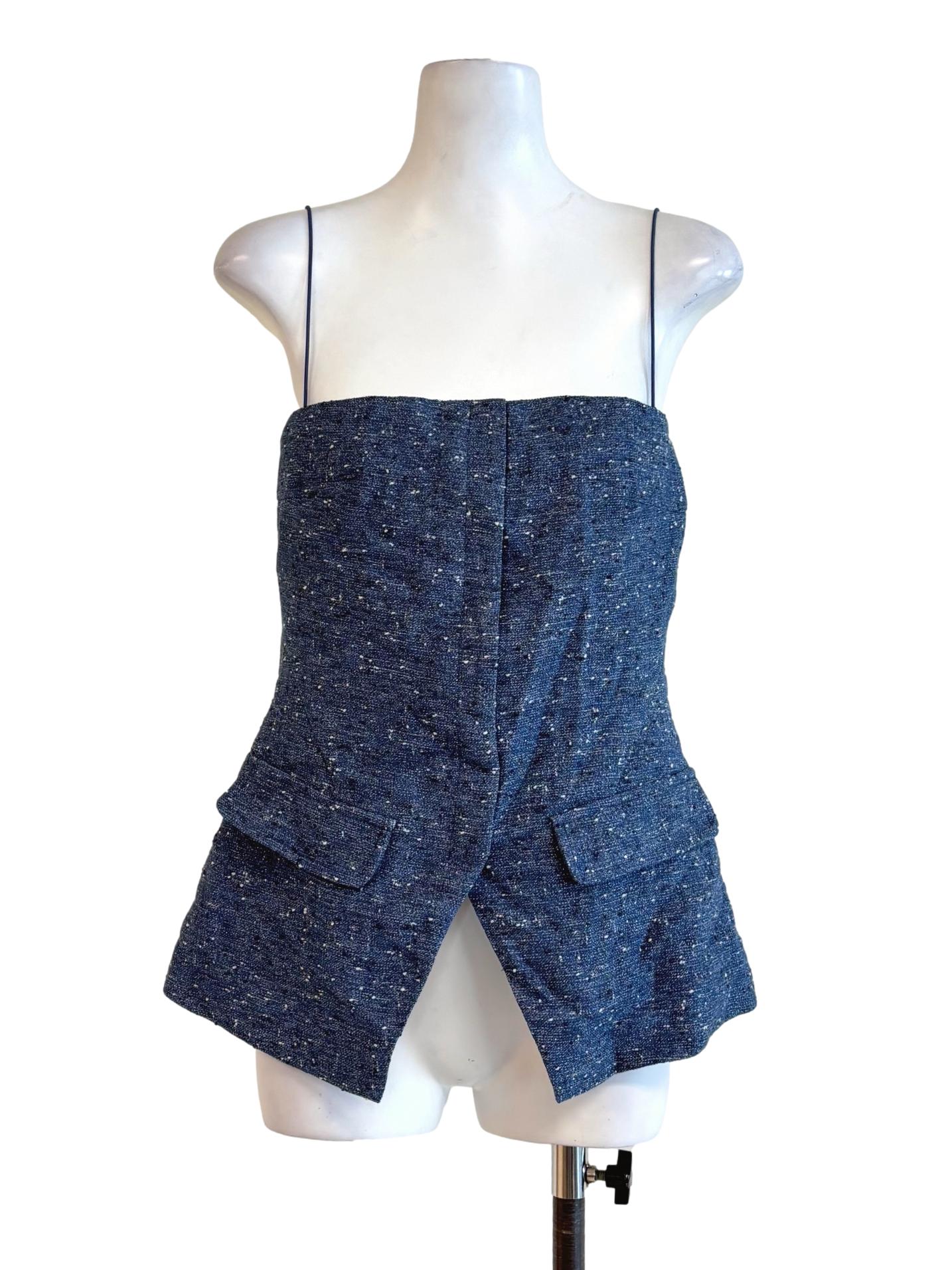 Lapis Blue Spaghetti Strap Top LB