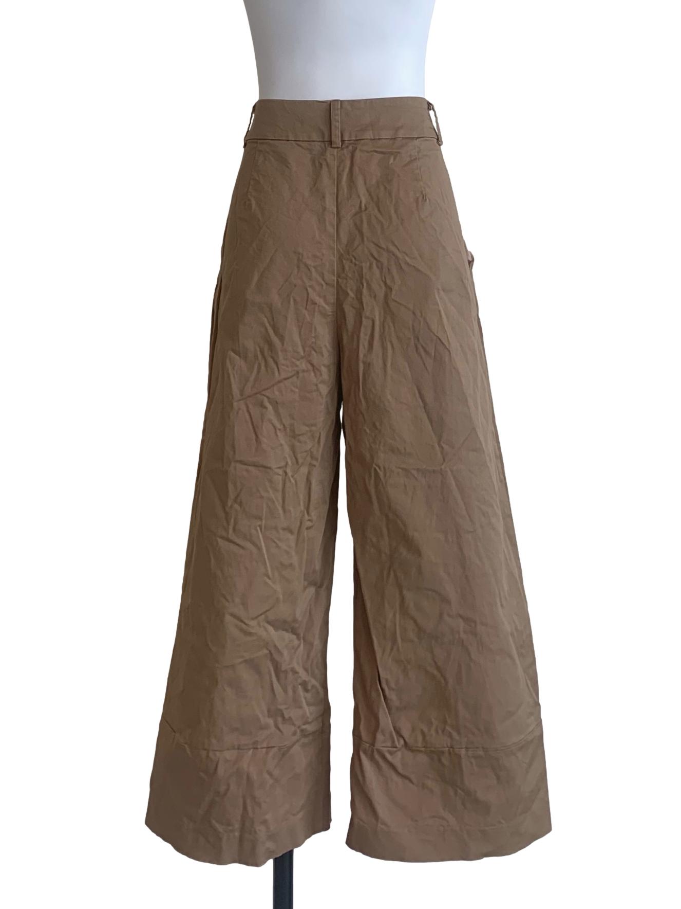 Hazelnut Beige Wide Leg Pant