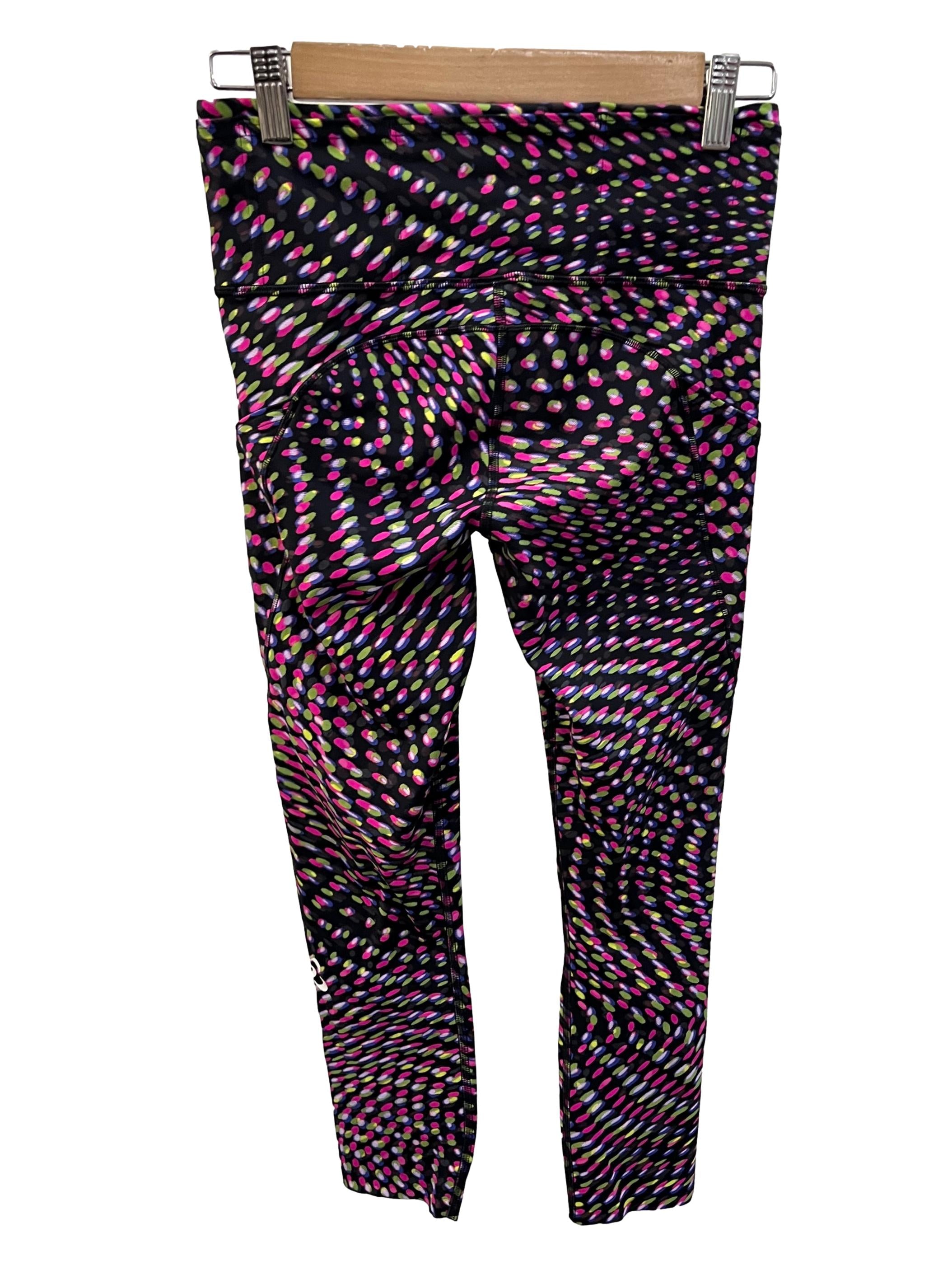 Purple Green Dots Tights