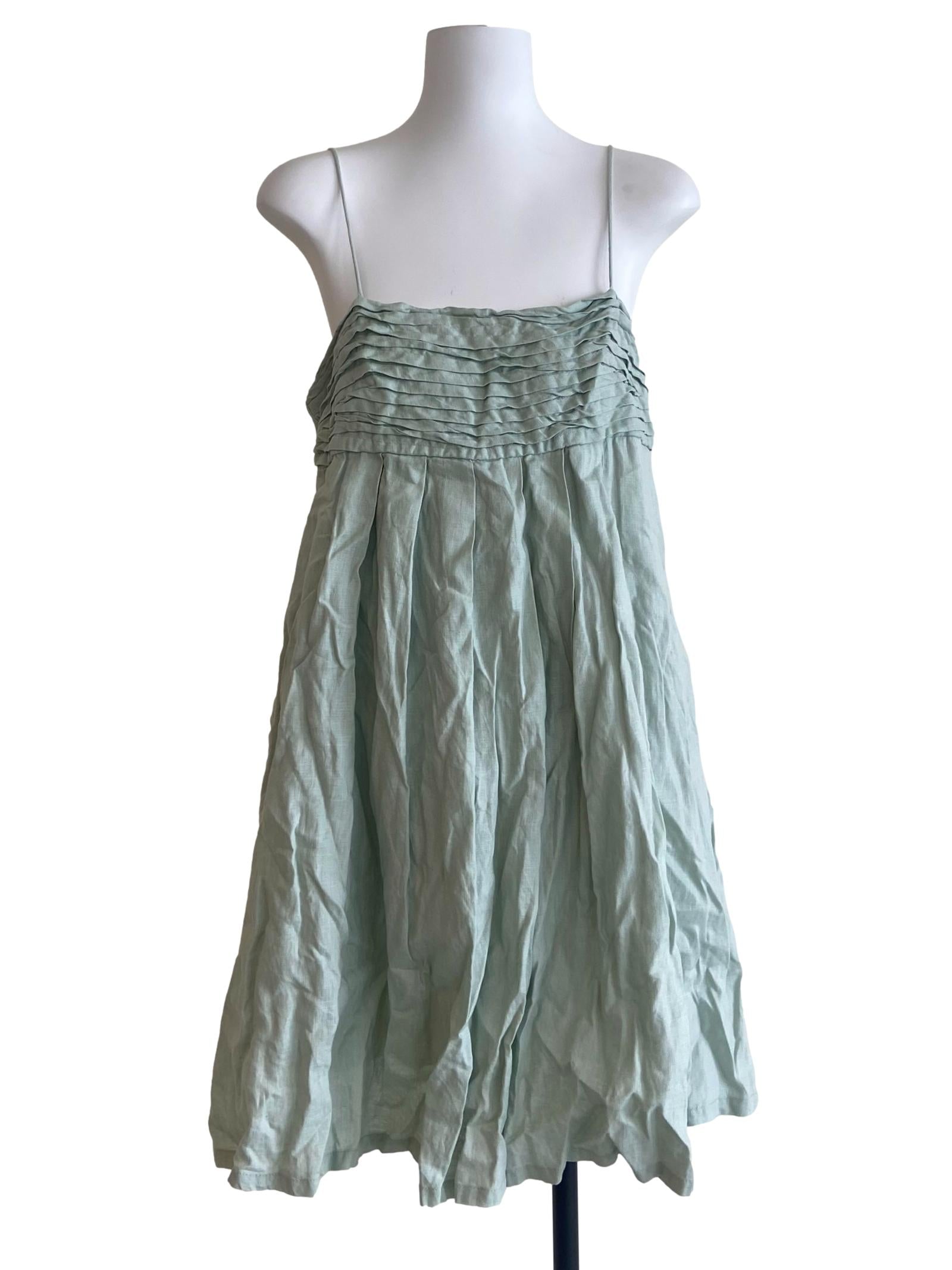 Mint Green Spaghetti Strap Sun Dress