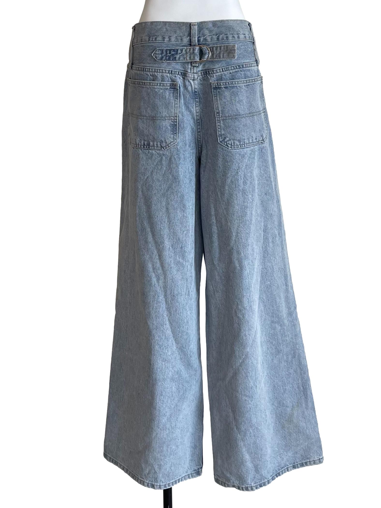 Stone Wide Leg Baggy Jeans