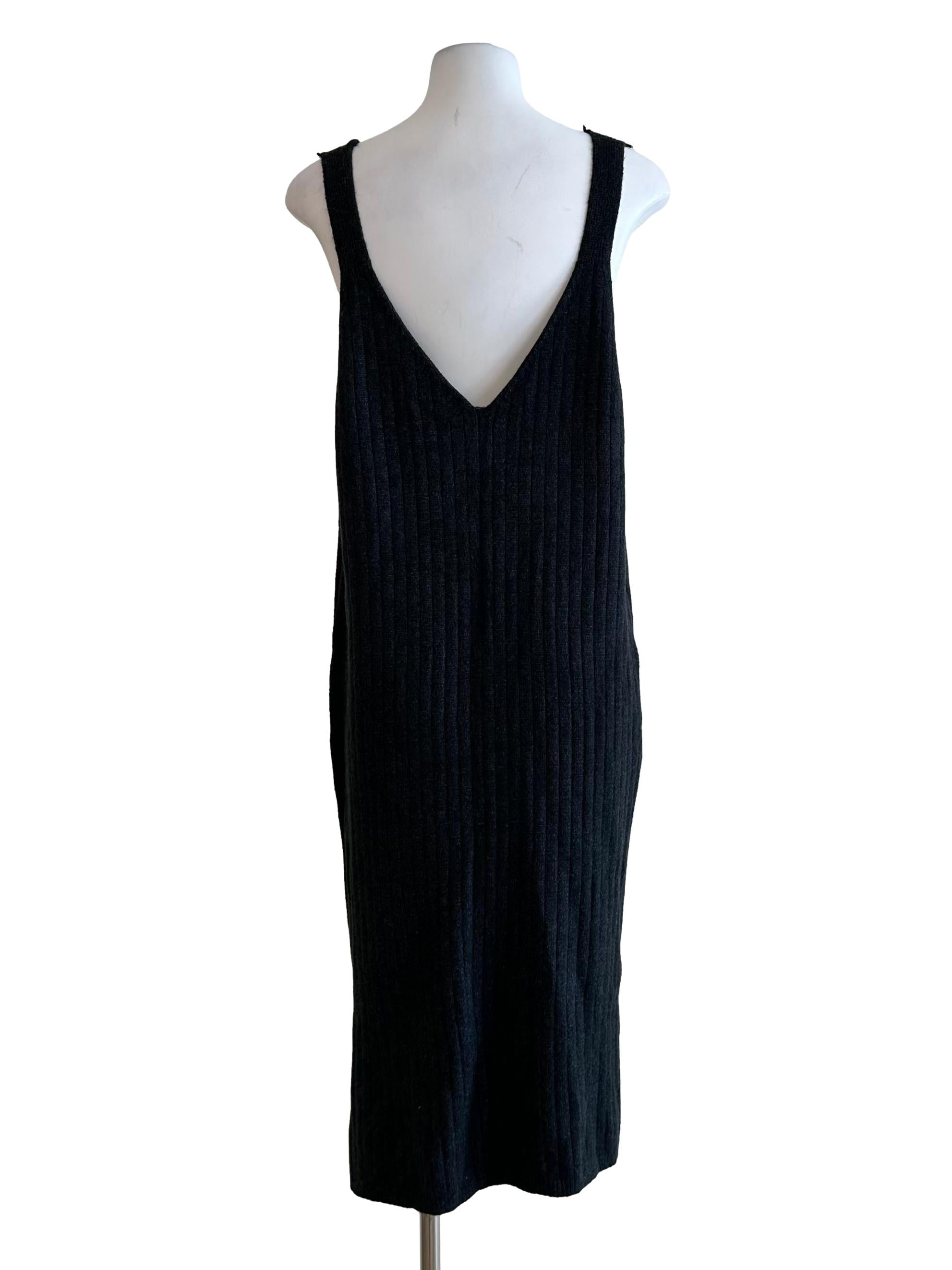 Charcoal Black Knit Dress