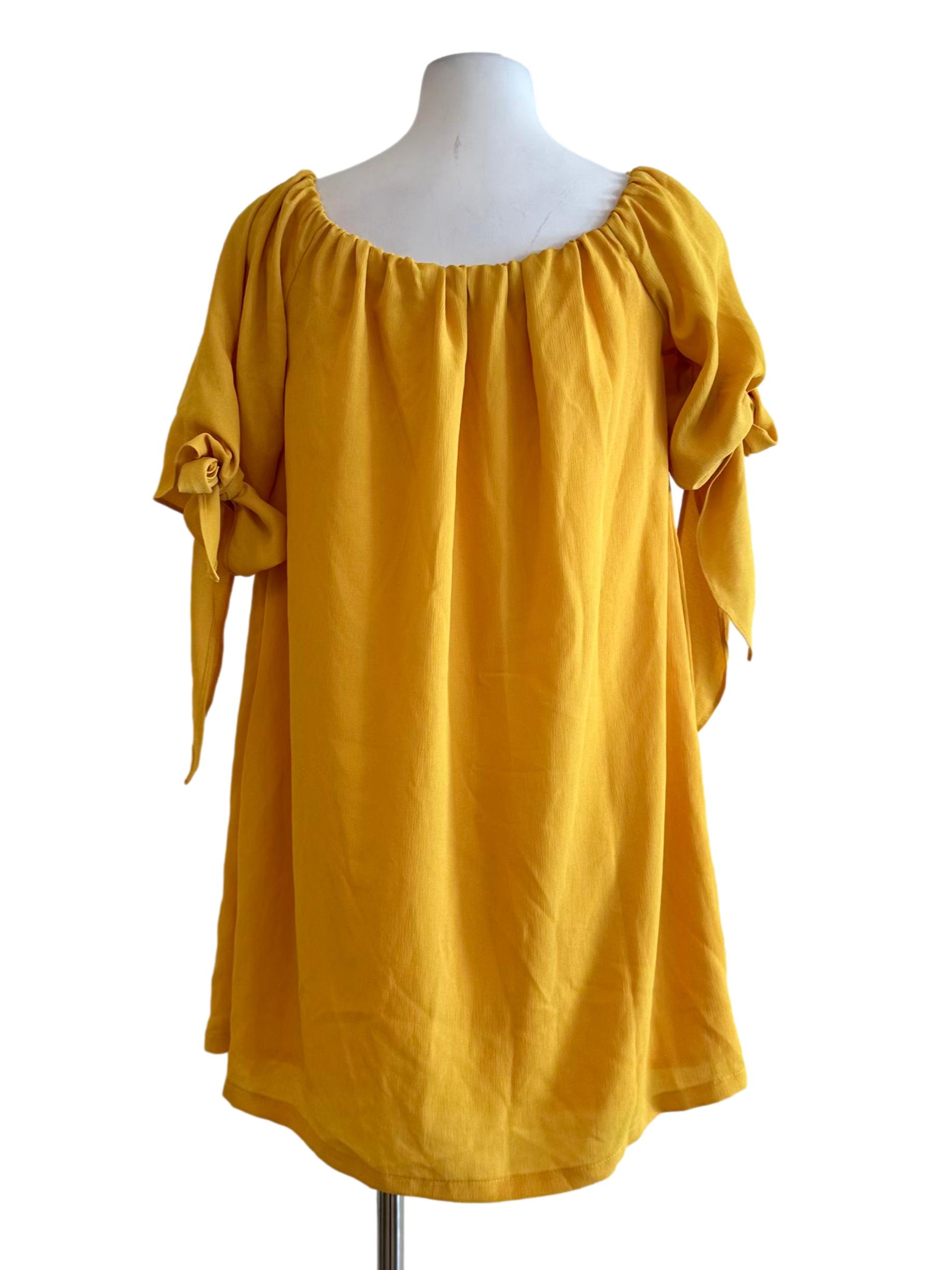 Butter Yellow Mini Dress