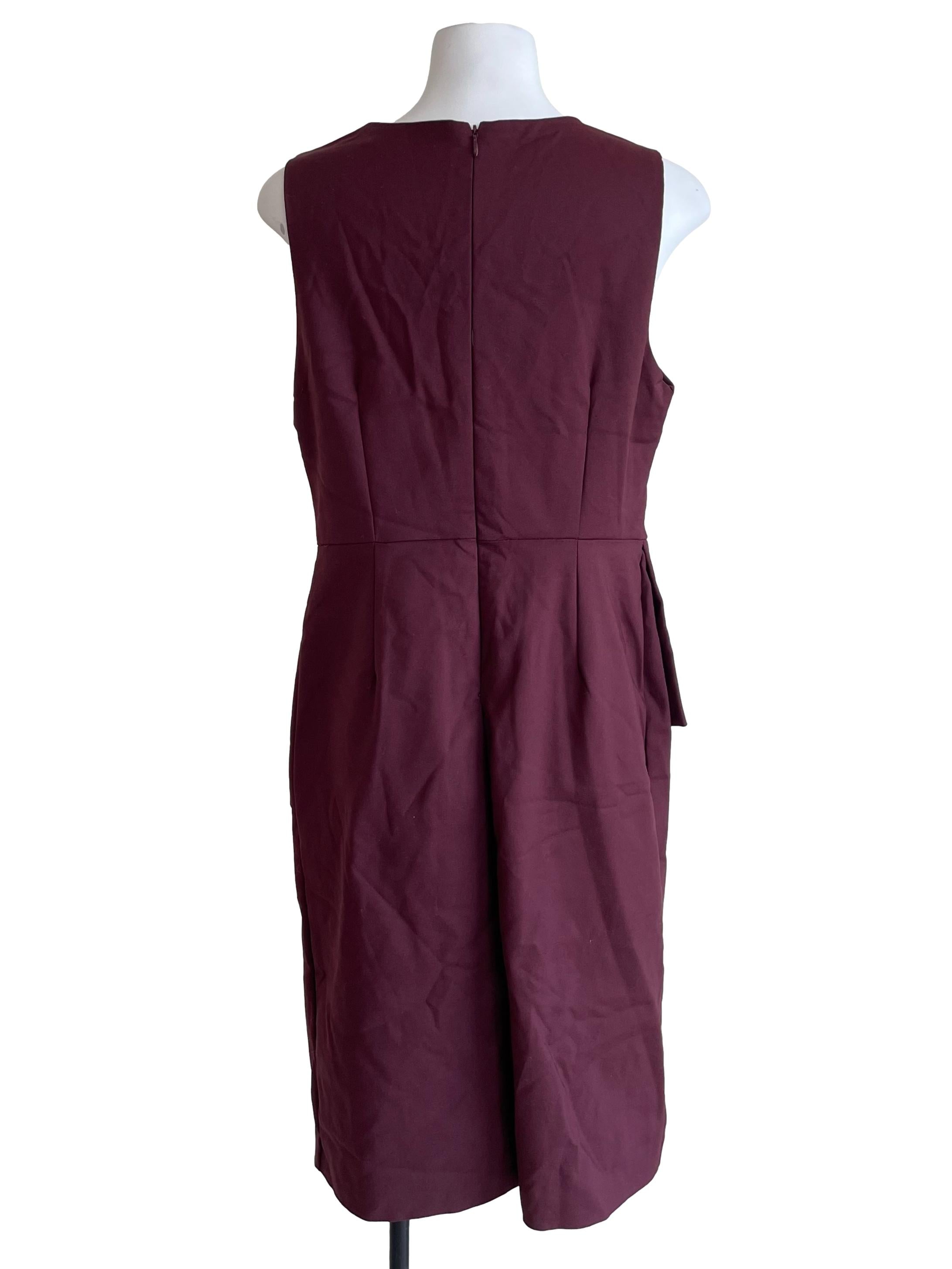 Mulberry V Neck Sheath Dress