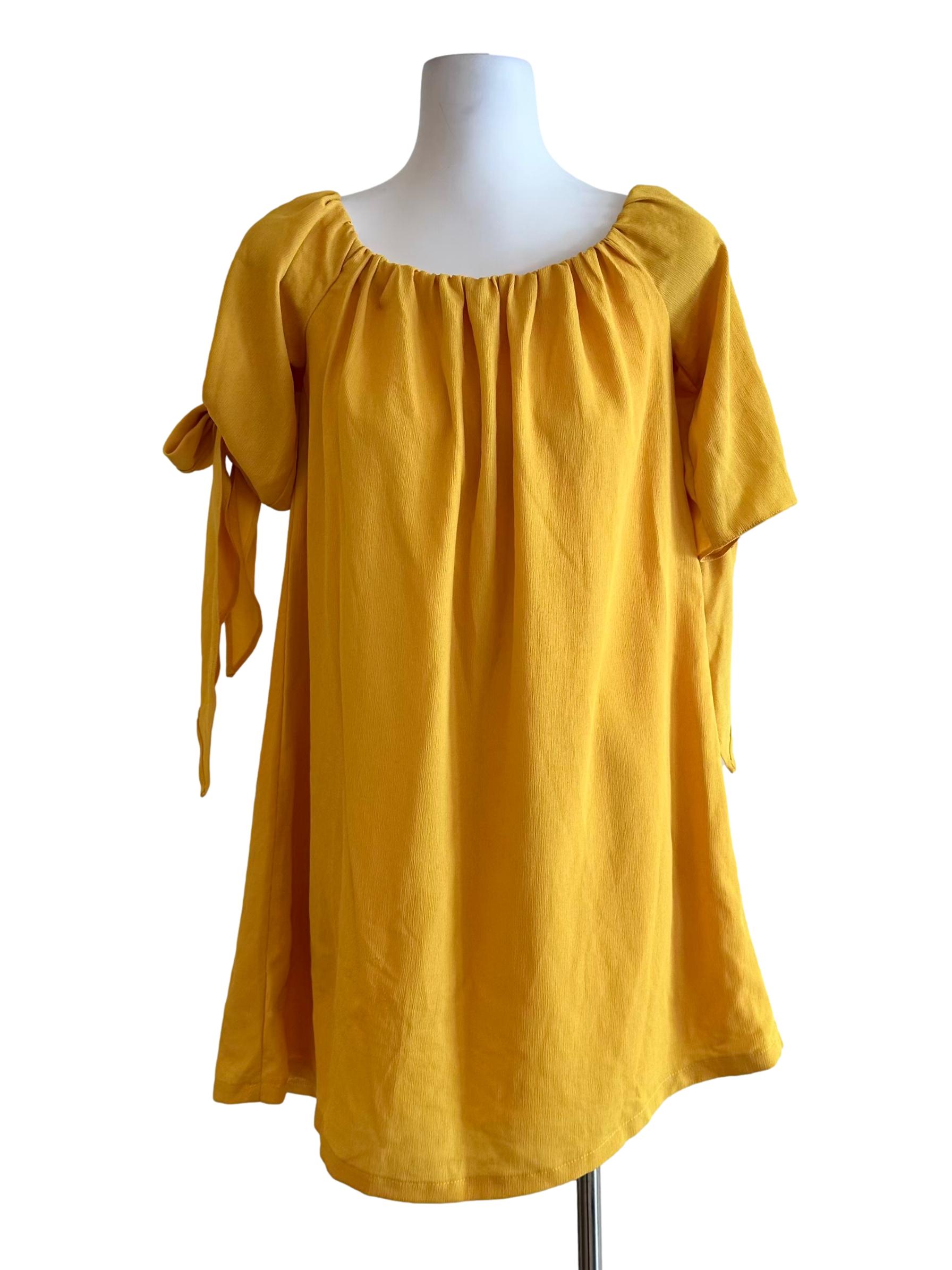 Butter Yellow Mini Dress