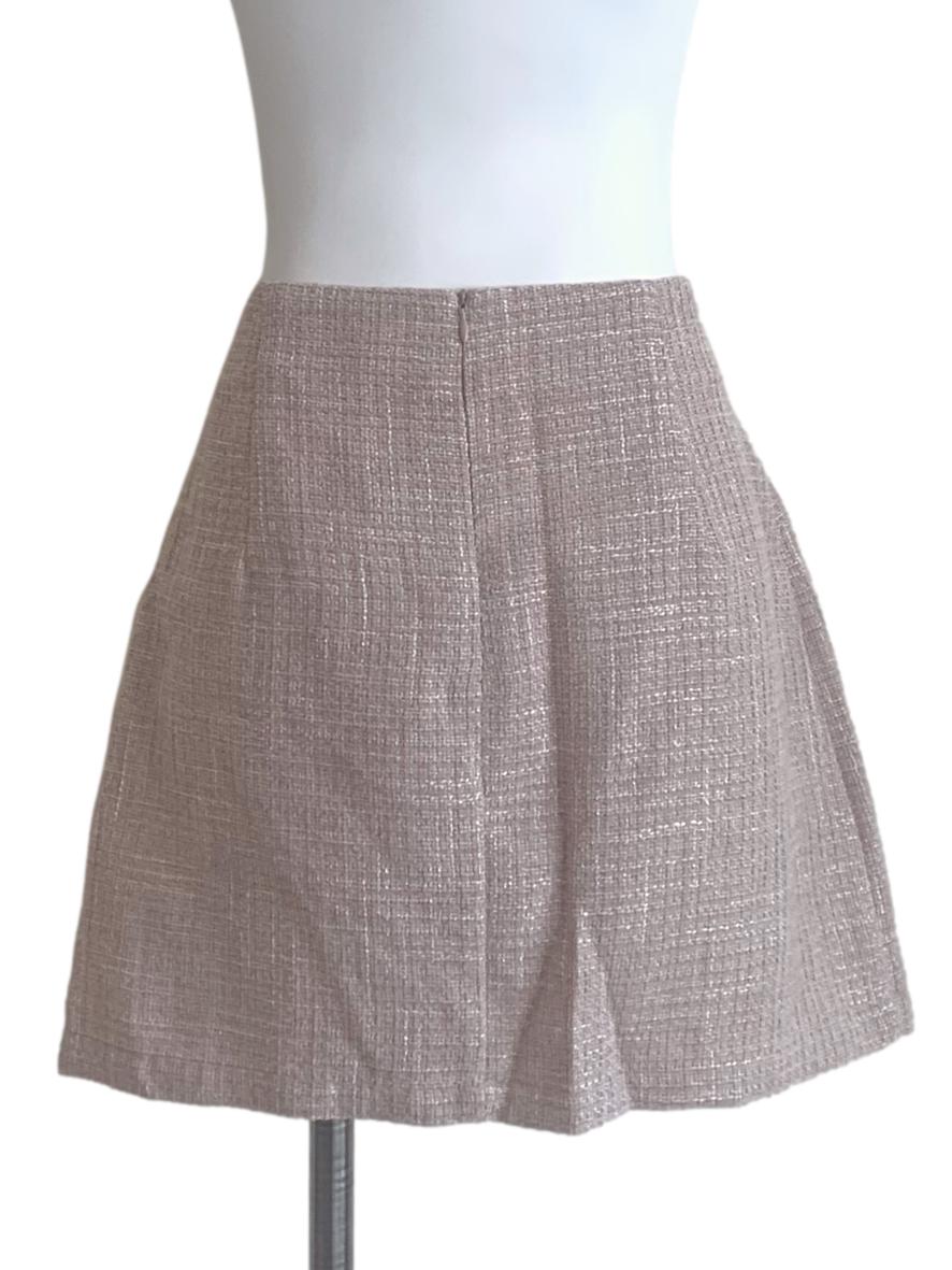 Crepe Pink Tweed Skort