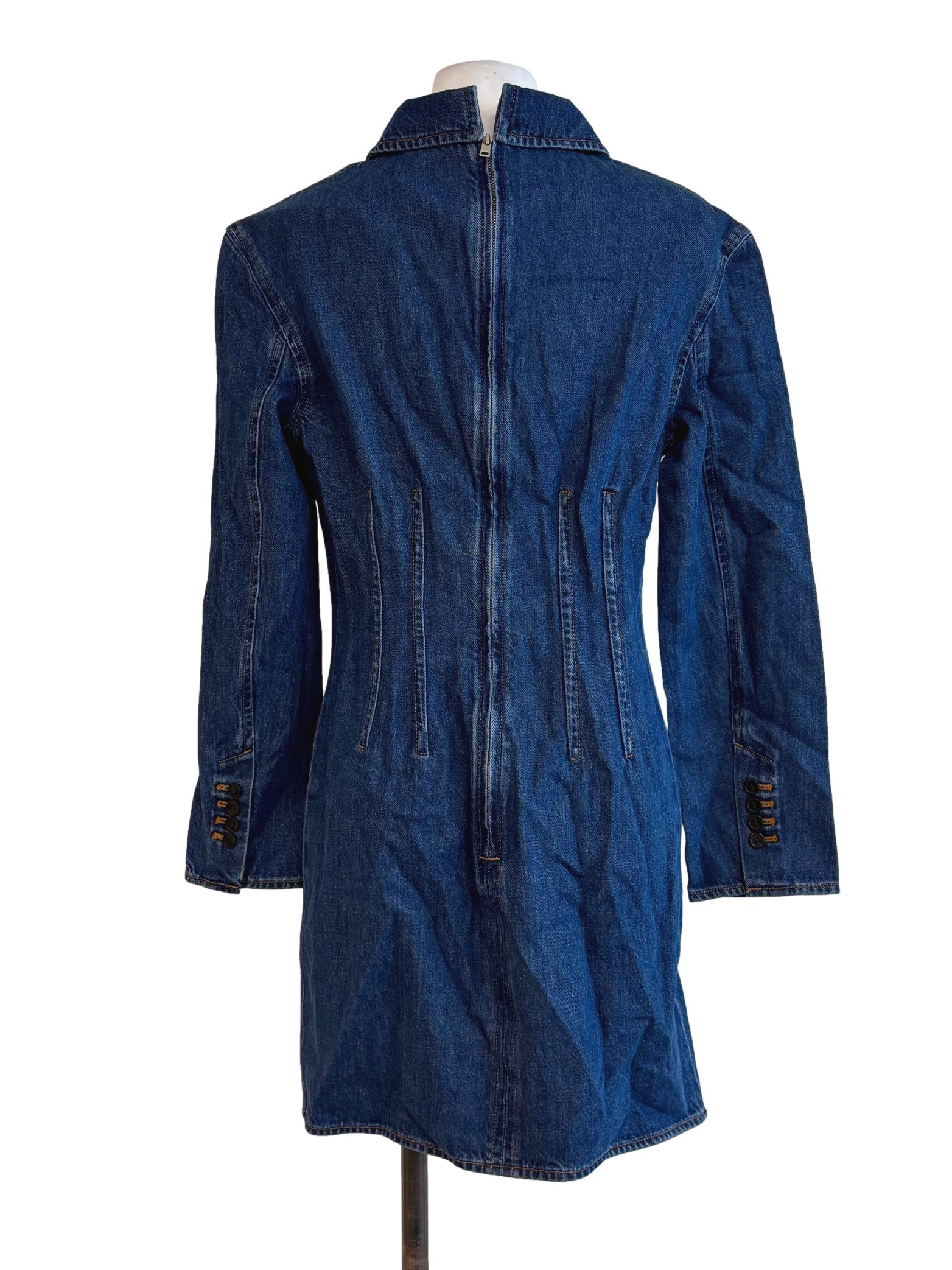 Denim Blue Long Sleeve Dress