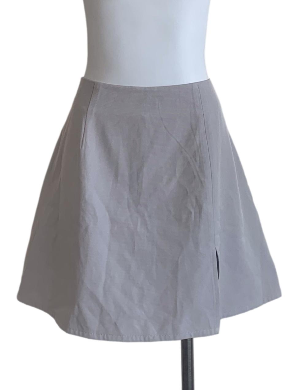 Smoke Grey A-Line Skort