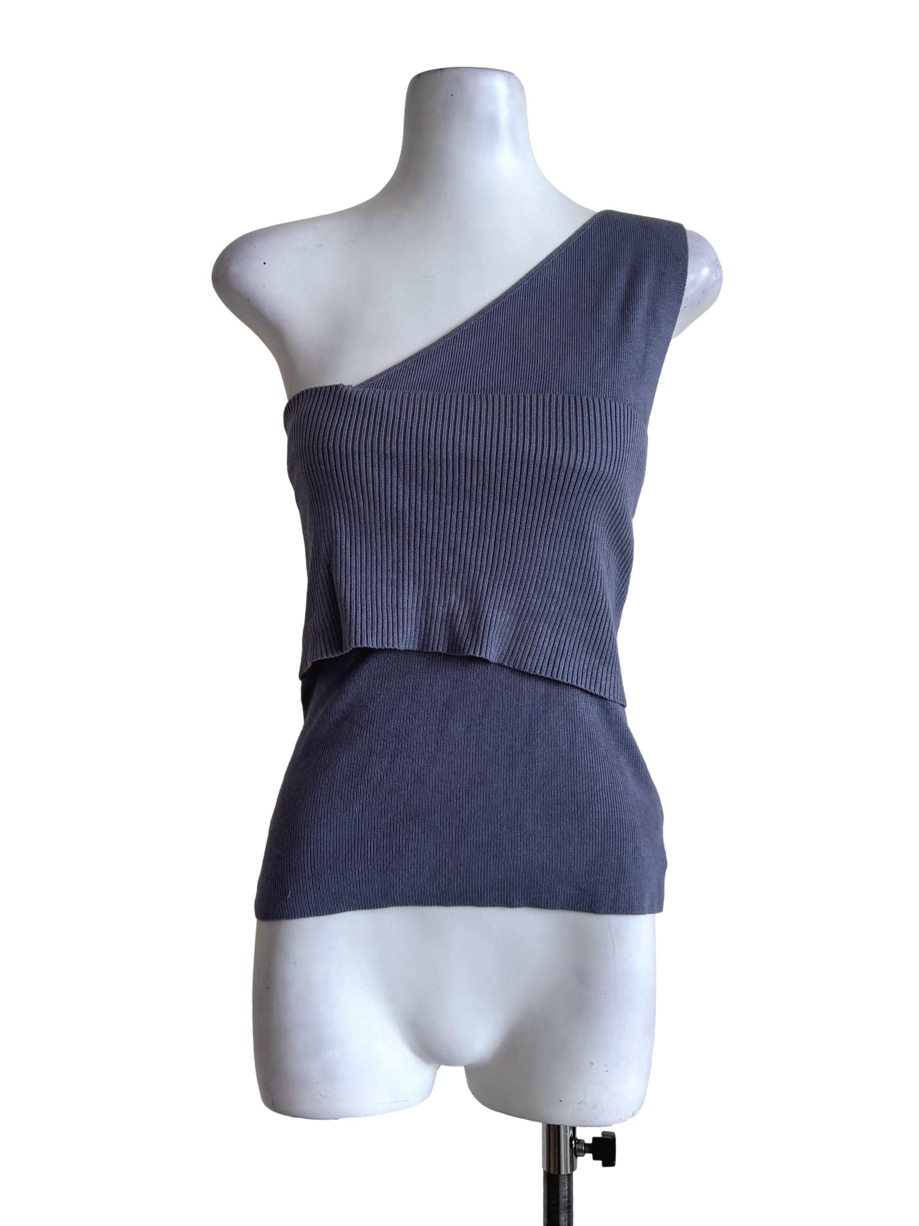 Textured Grey Toga Top LB