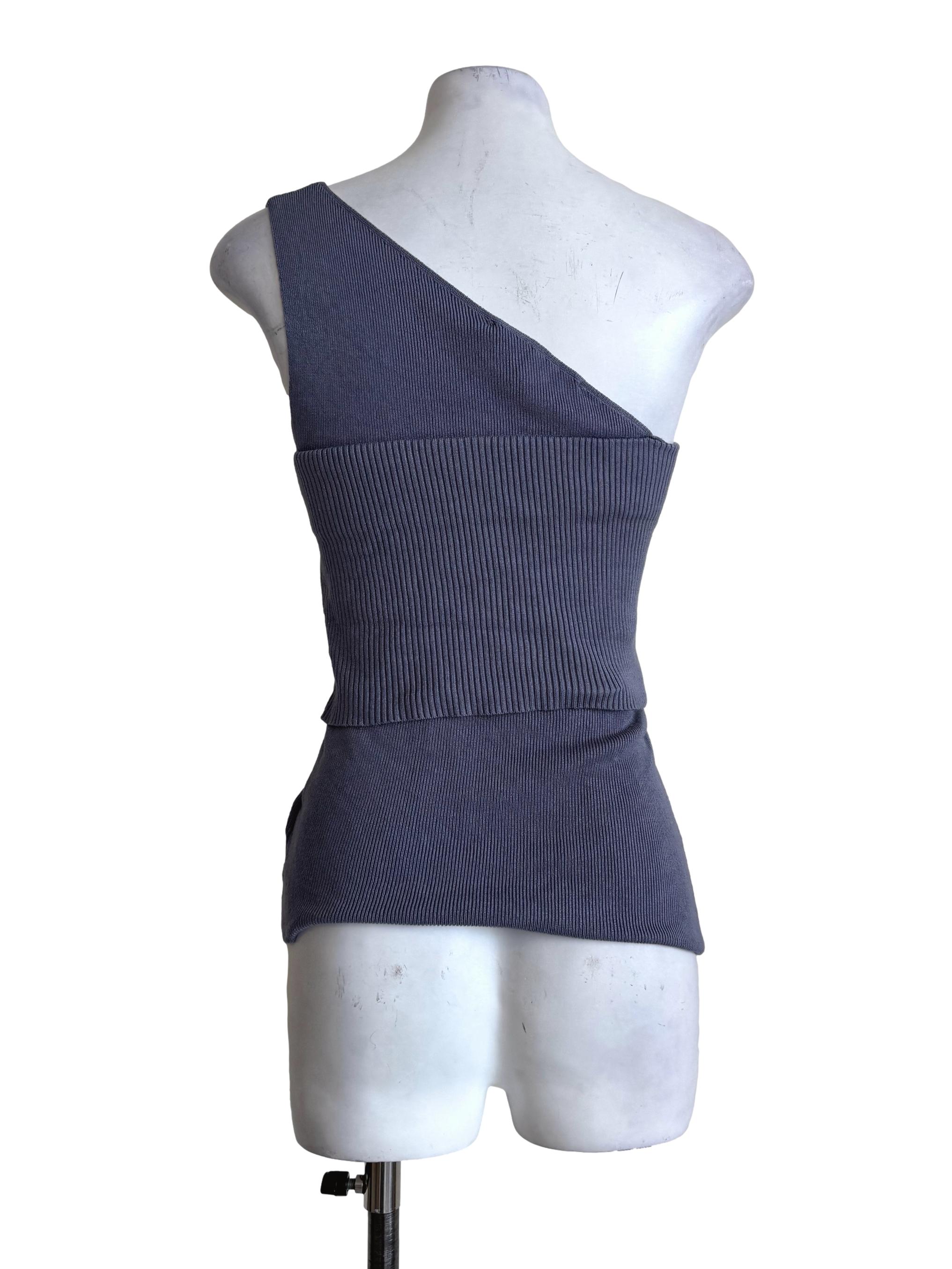 Textured Grey Toga Top LB
