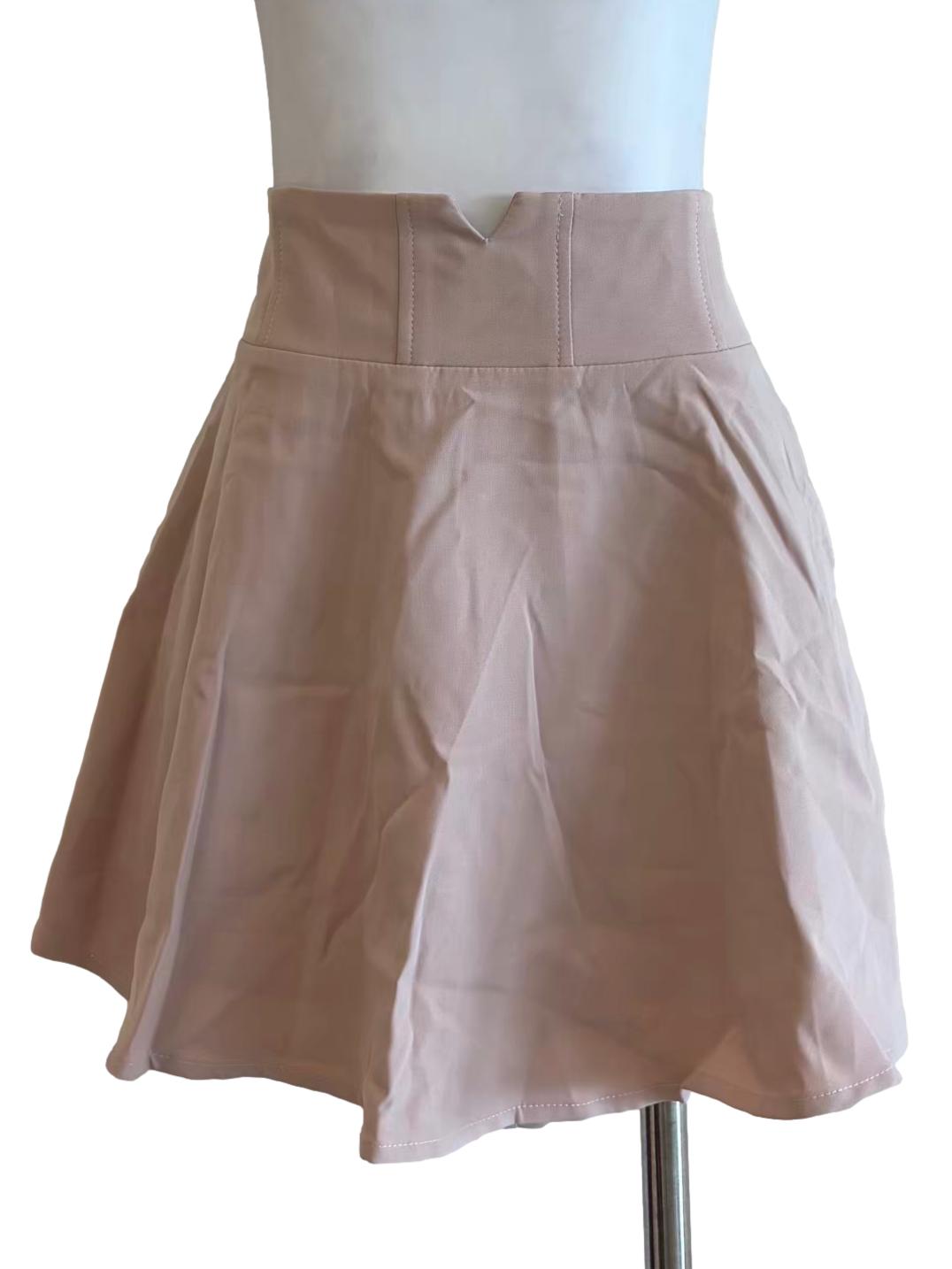 Nude Pink Mini Tennis Skirt
