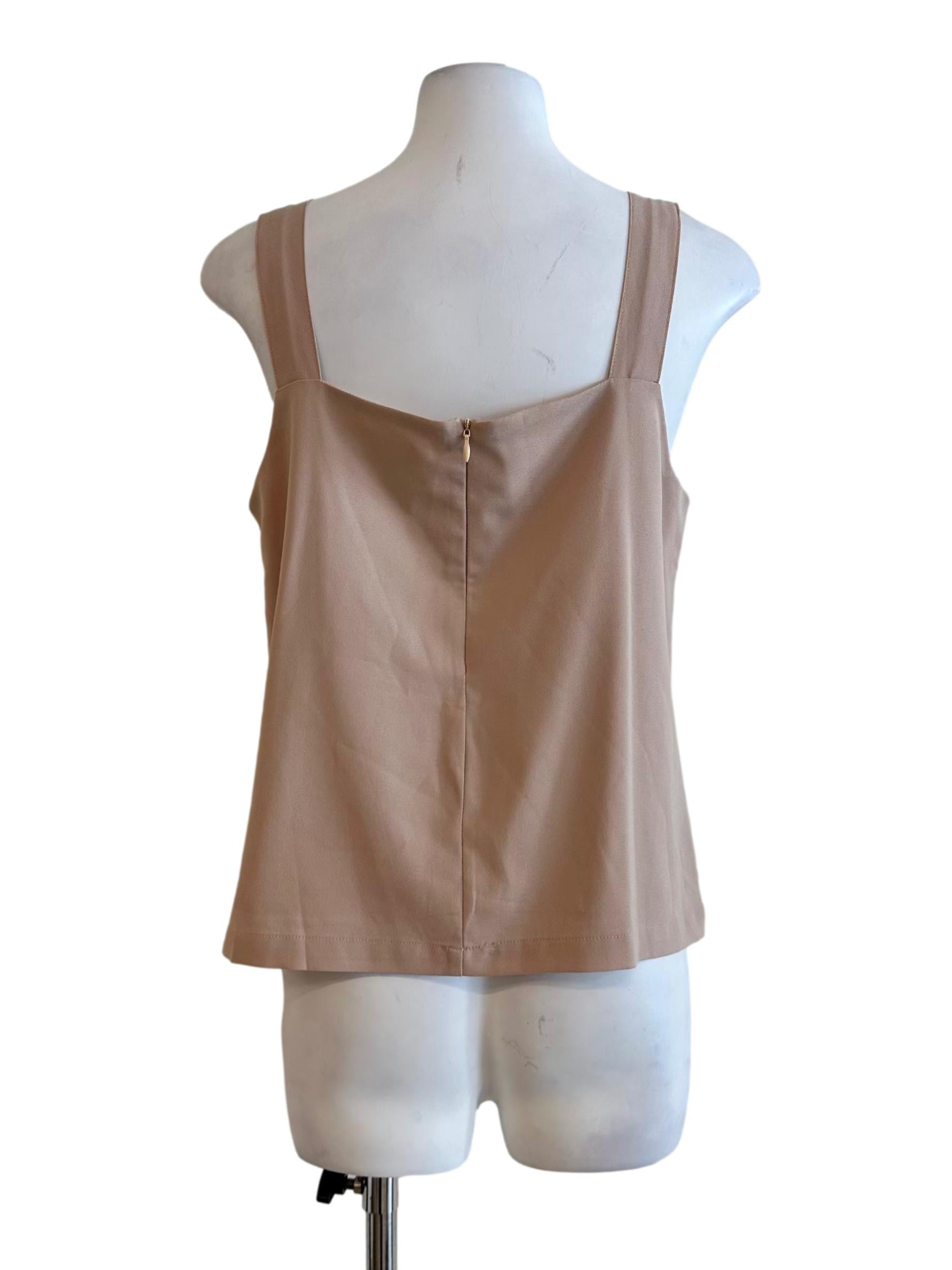 Latte Beige Sleeveless Top TTR