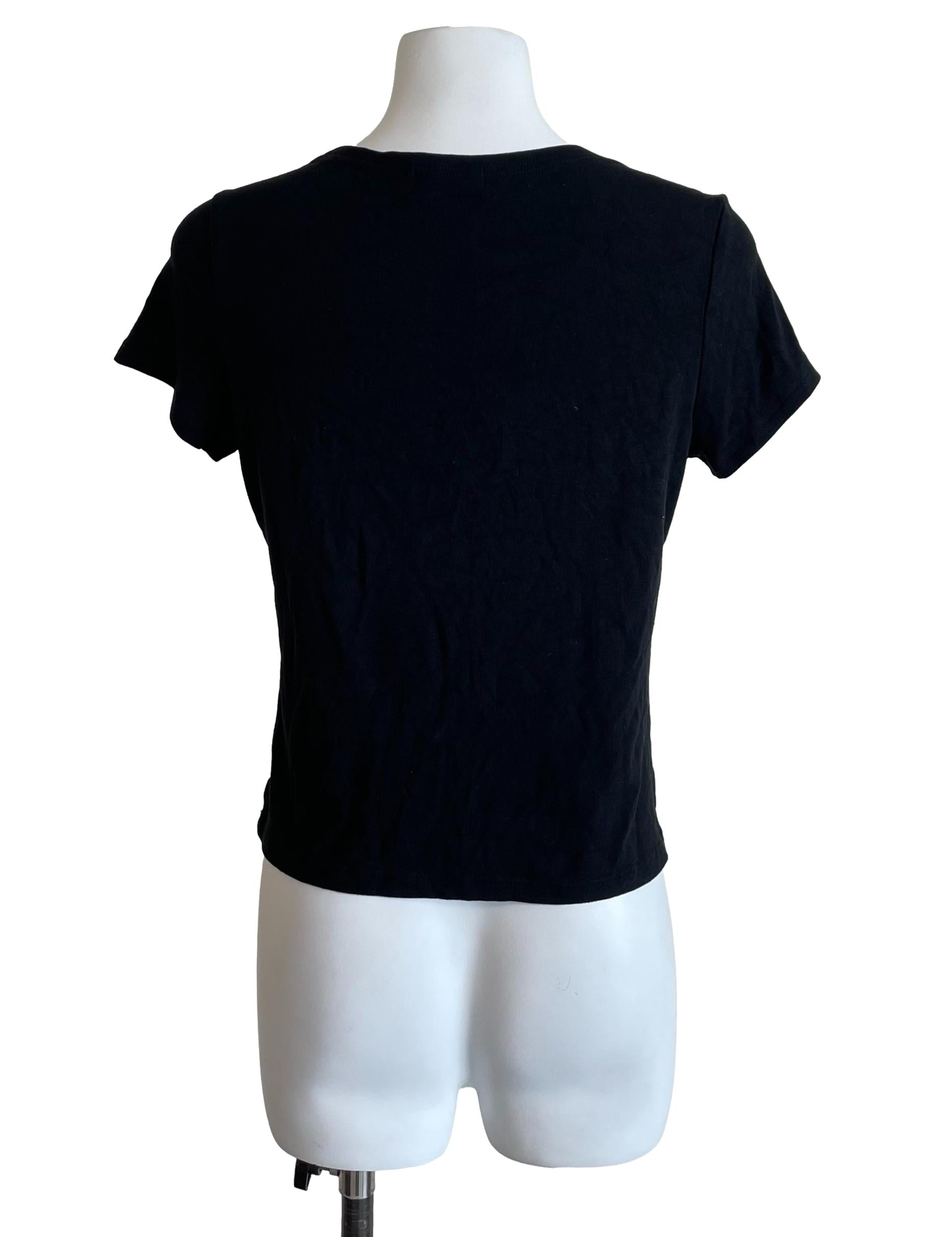 Black Queen Anne Top