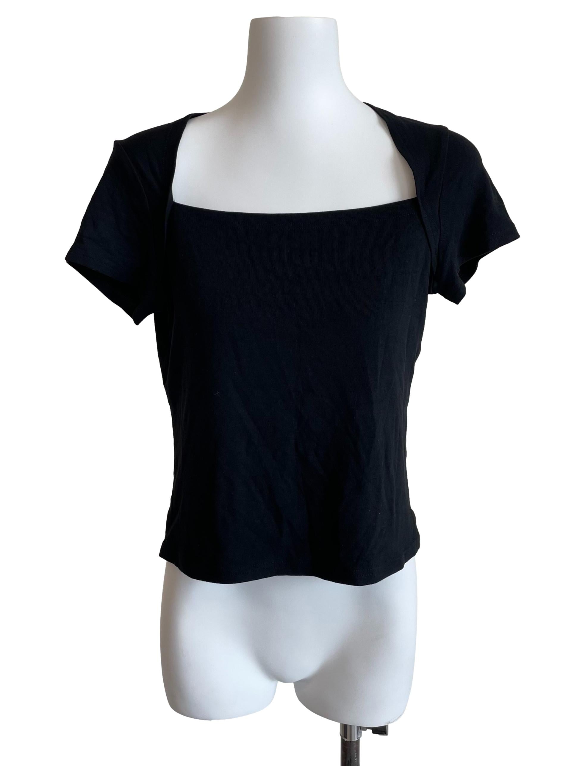 Black Queen Anne Top