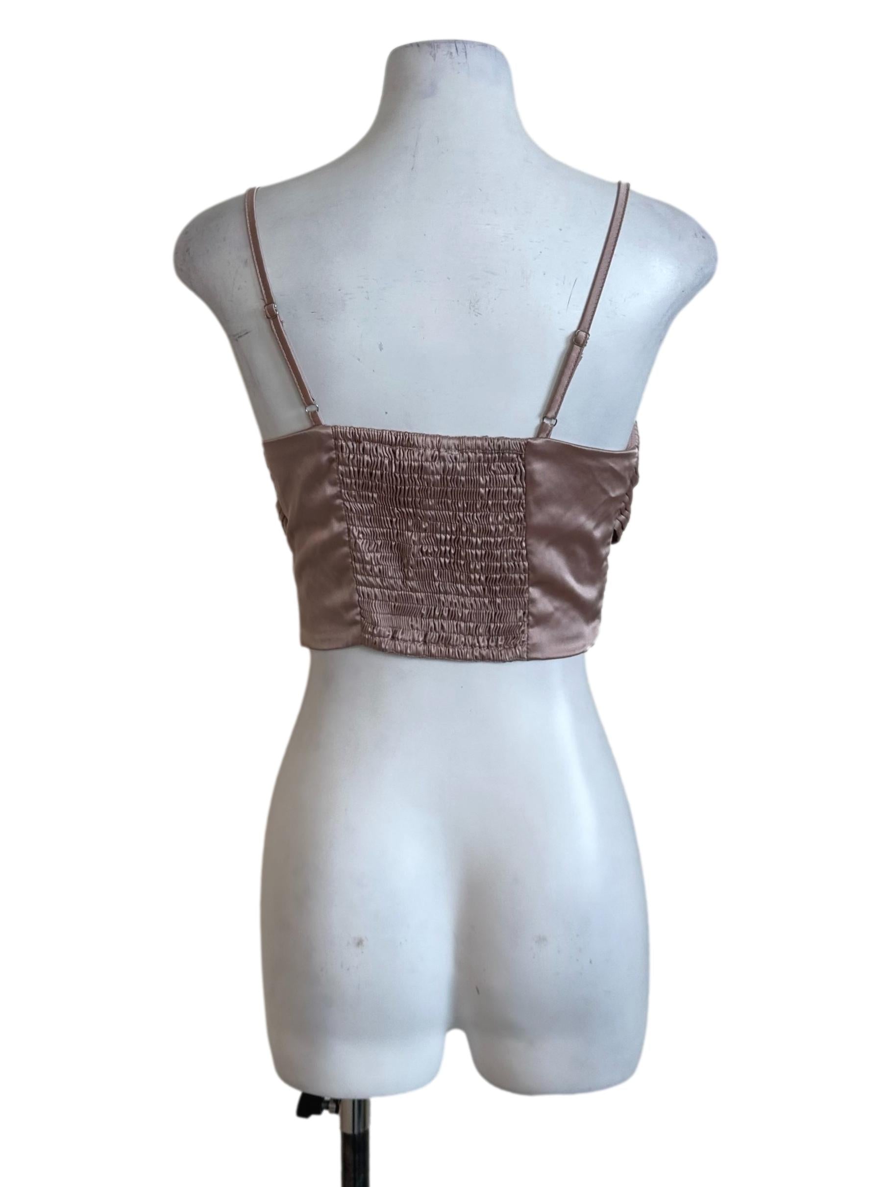 Dusty Pink Pleated Overlap Top