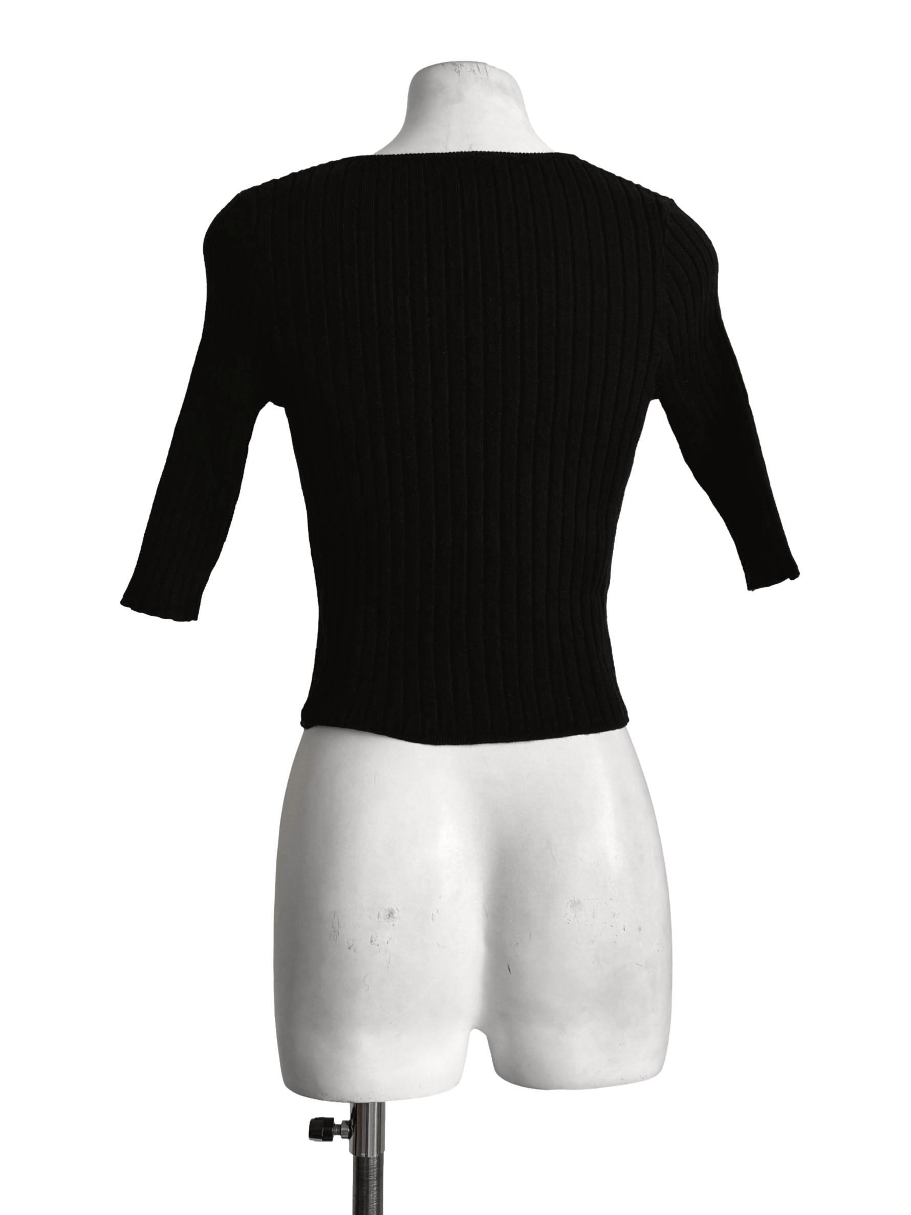 Textured Black Front Buttons Shirt