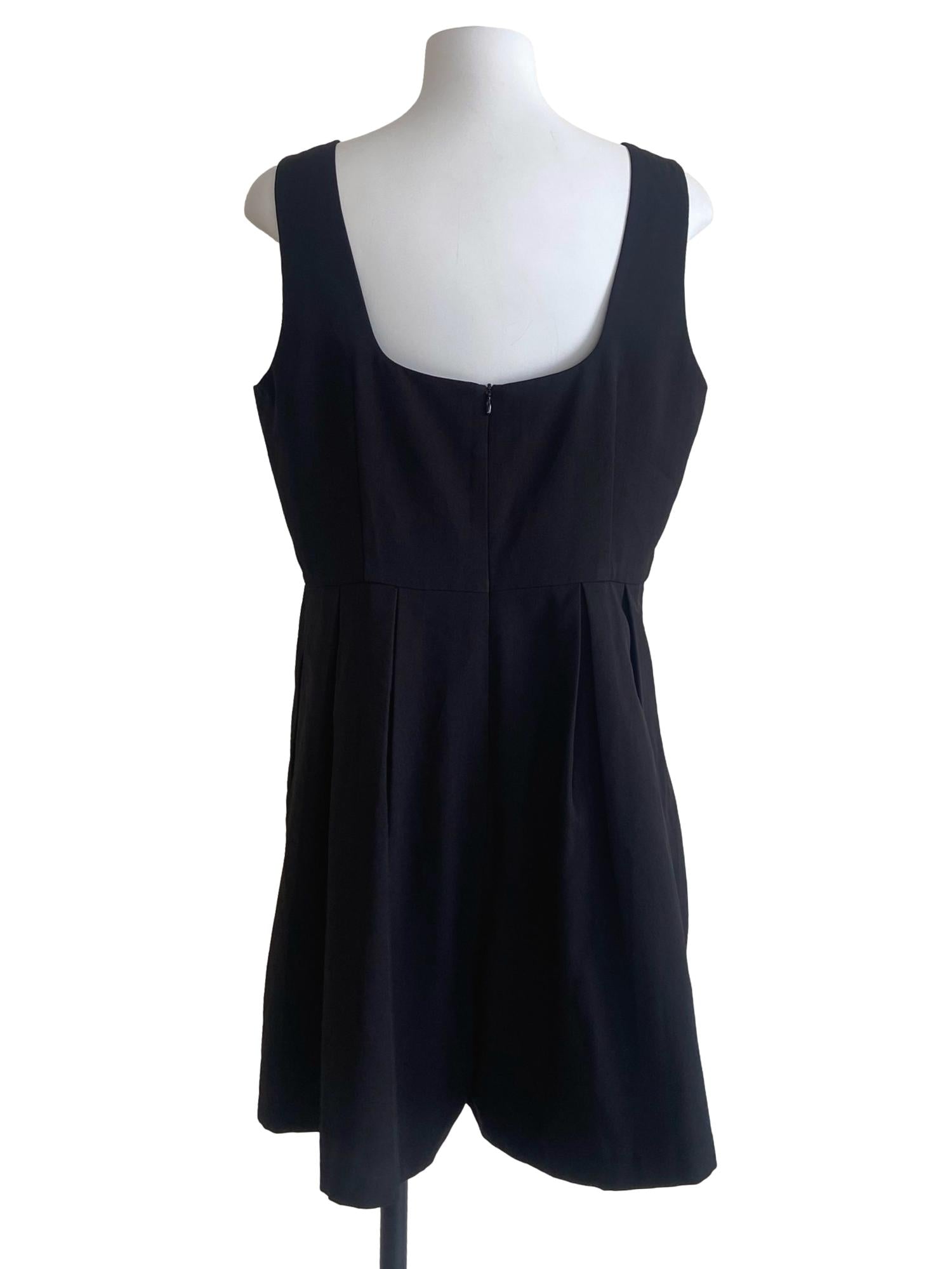 Black Herringbone Romper