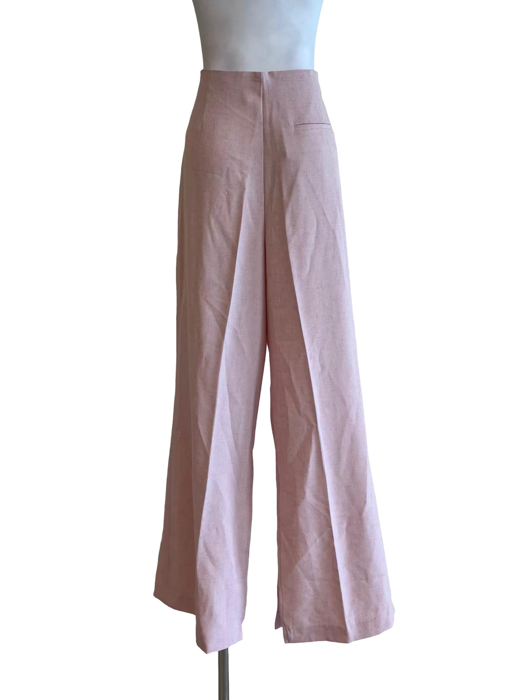 Bubblegum Pink Slit Pants