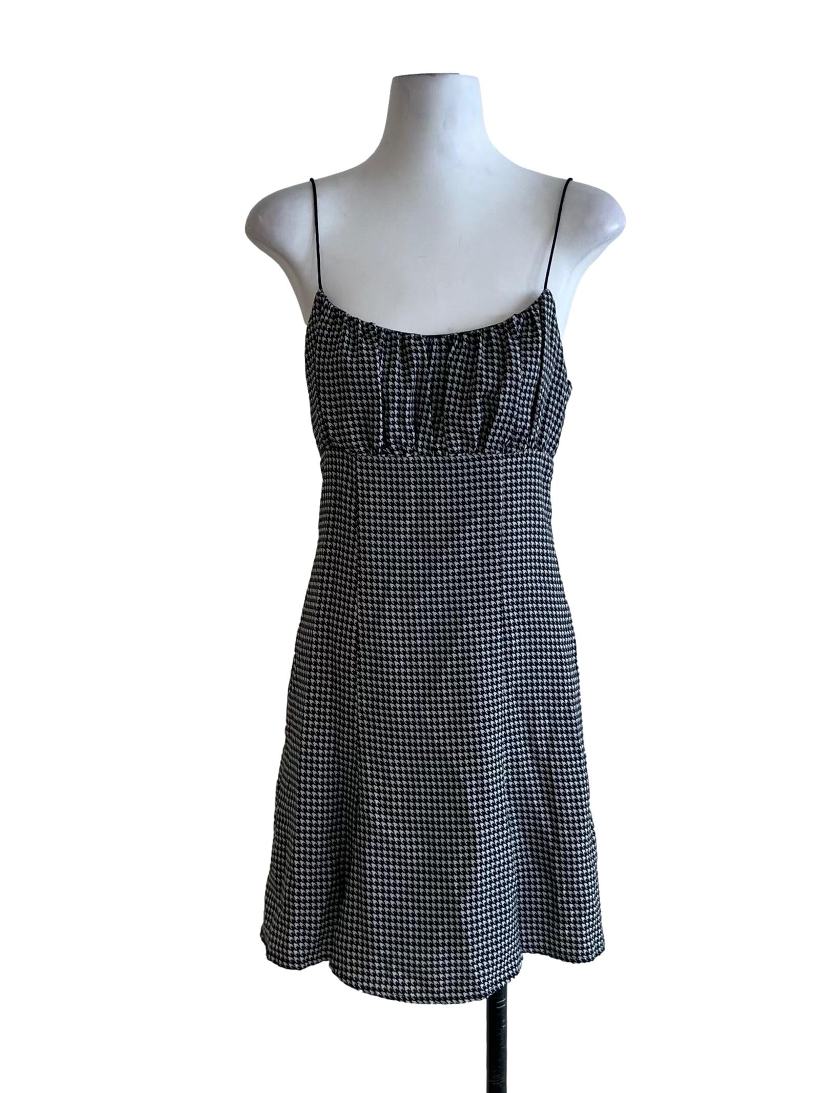 Black Houndstooth Sundress