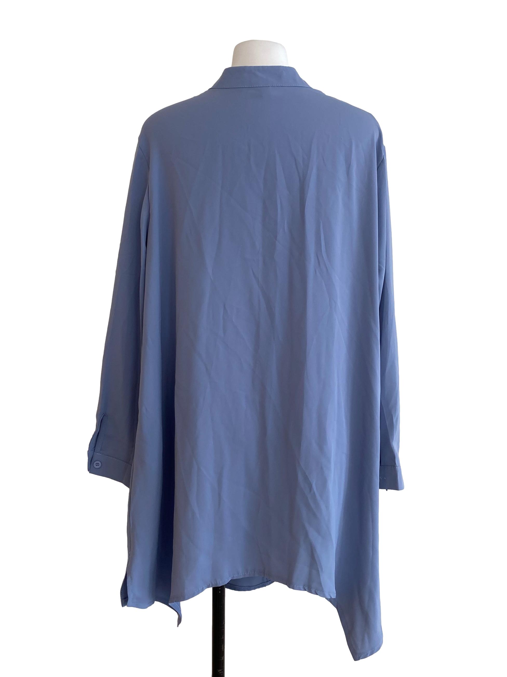 Powder Blue Long Blouse