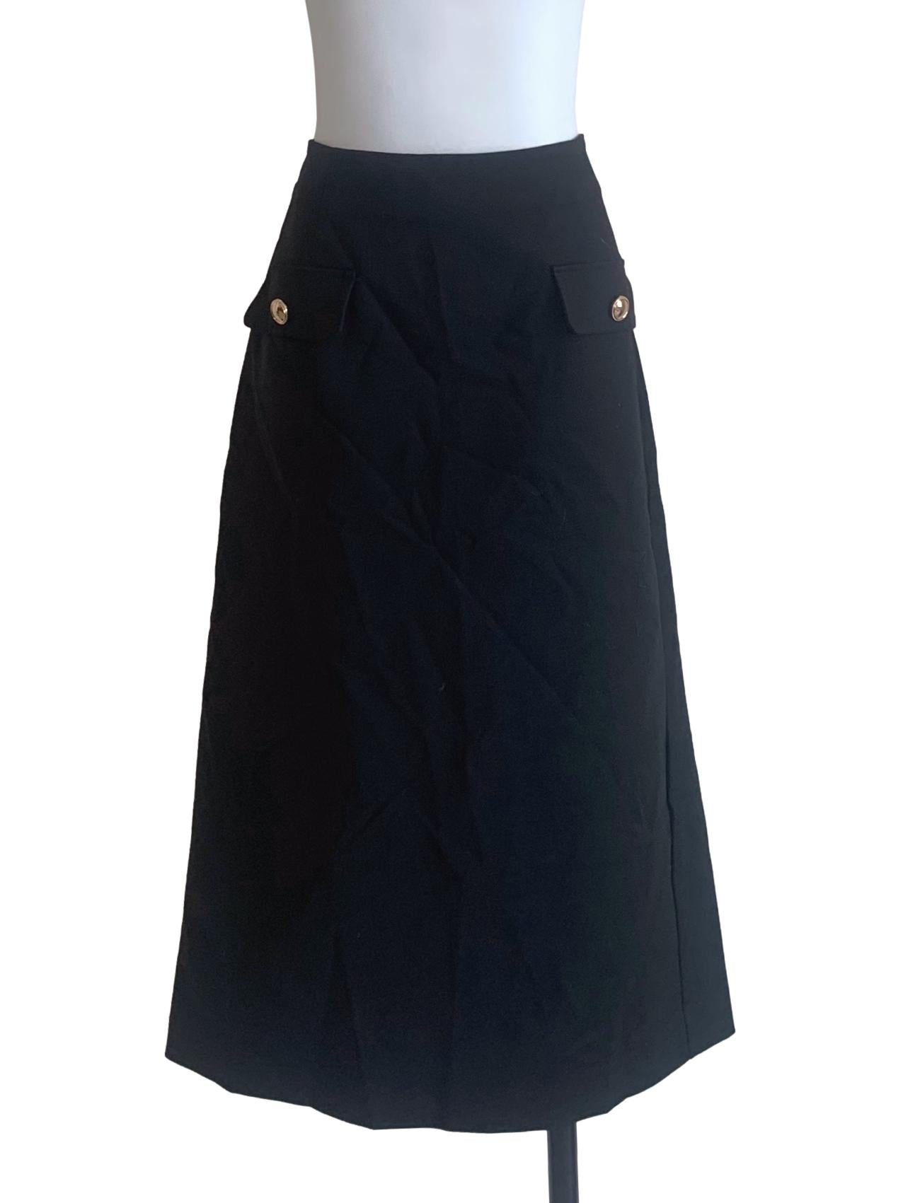 Black A-Line Skirt