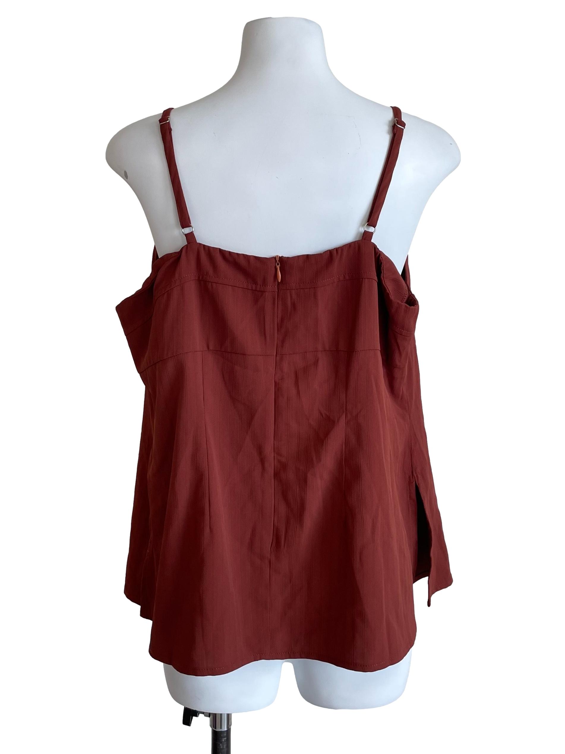 Cinnamon Boat Neck Camisole