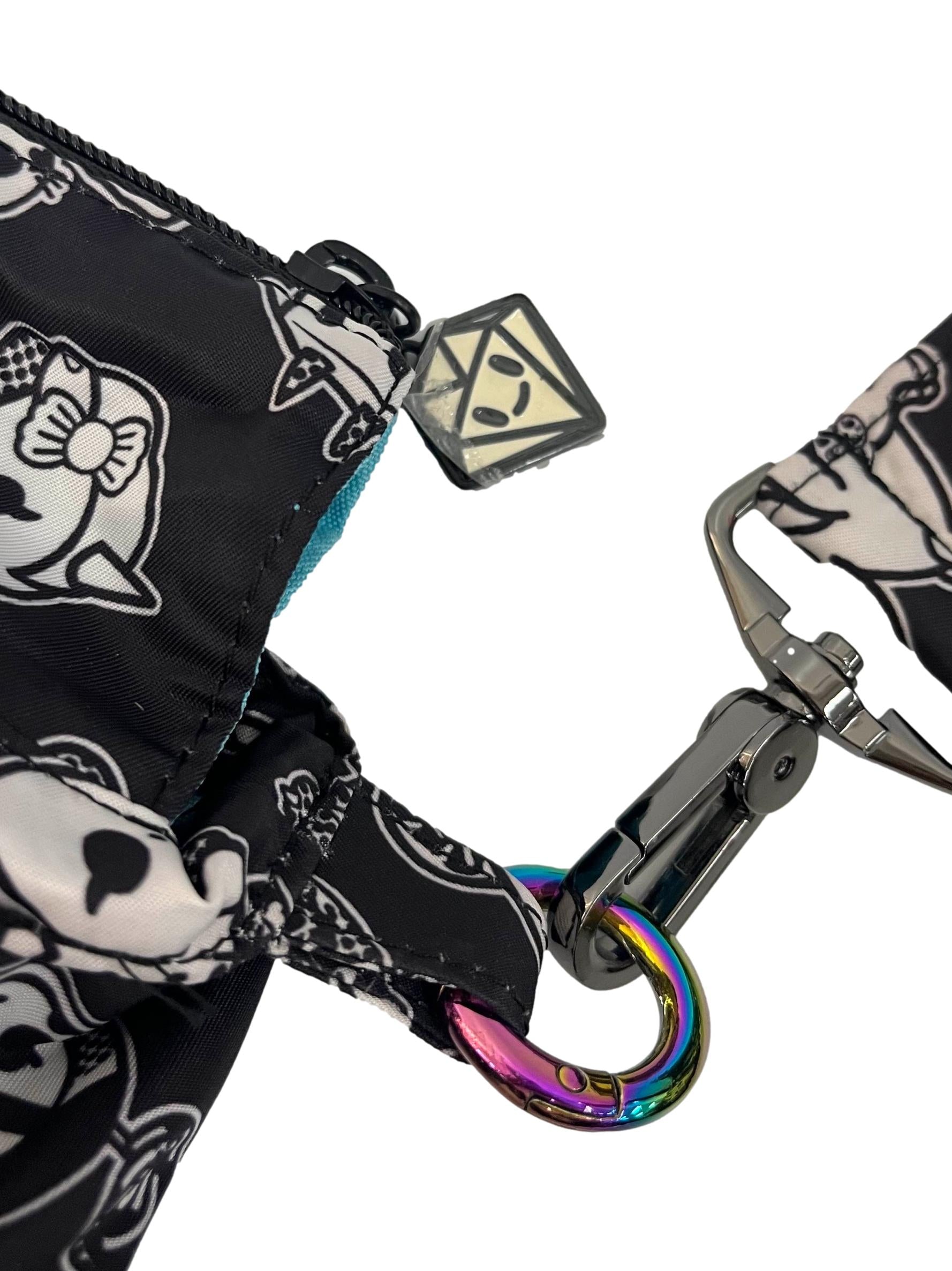 Black And White Print Large Tote Bag