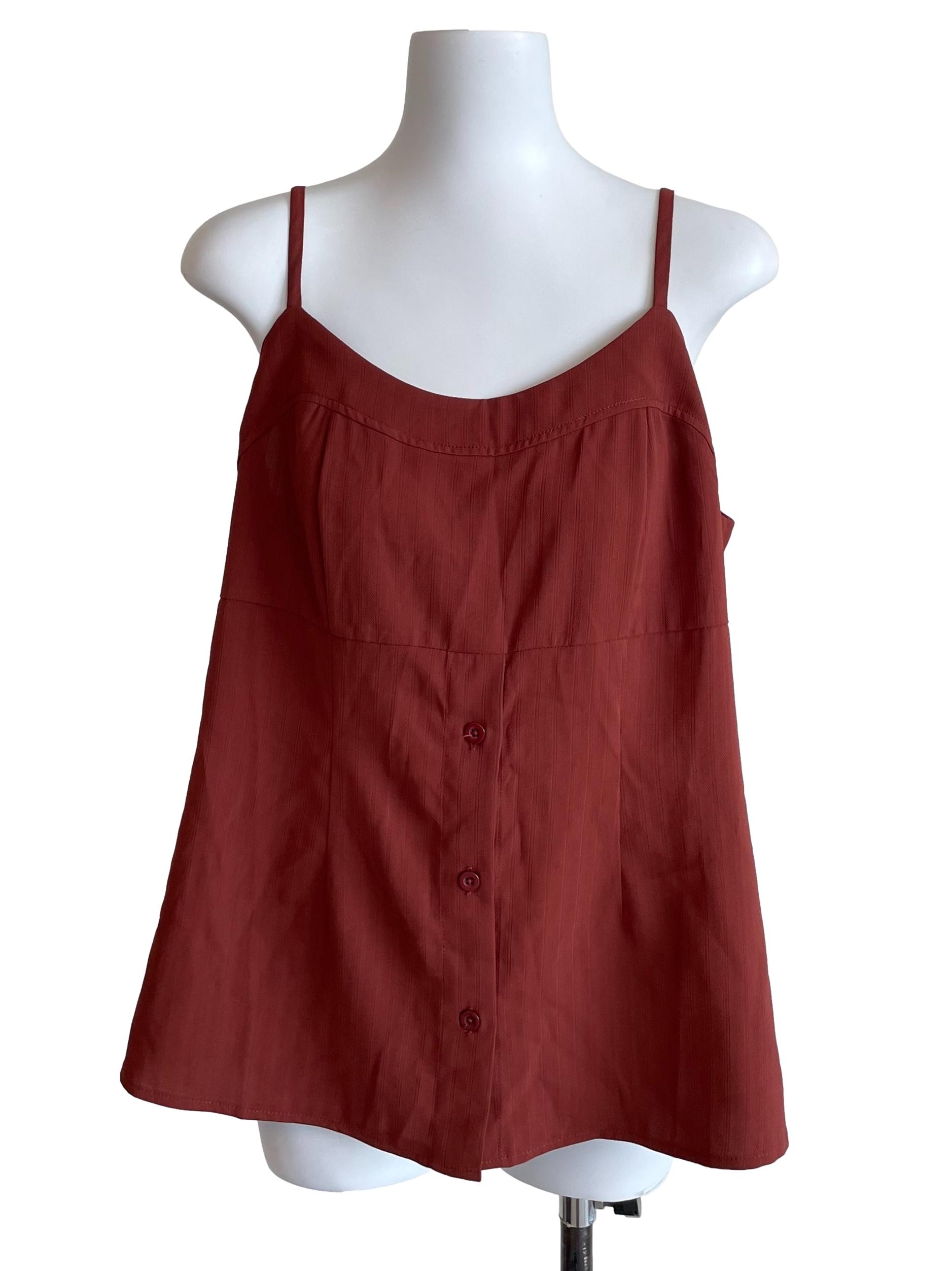 Cinnamon Boat Neck Camisole
