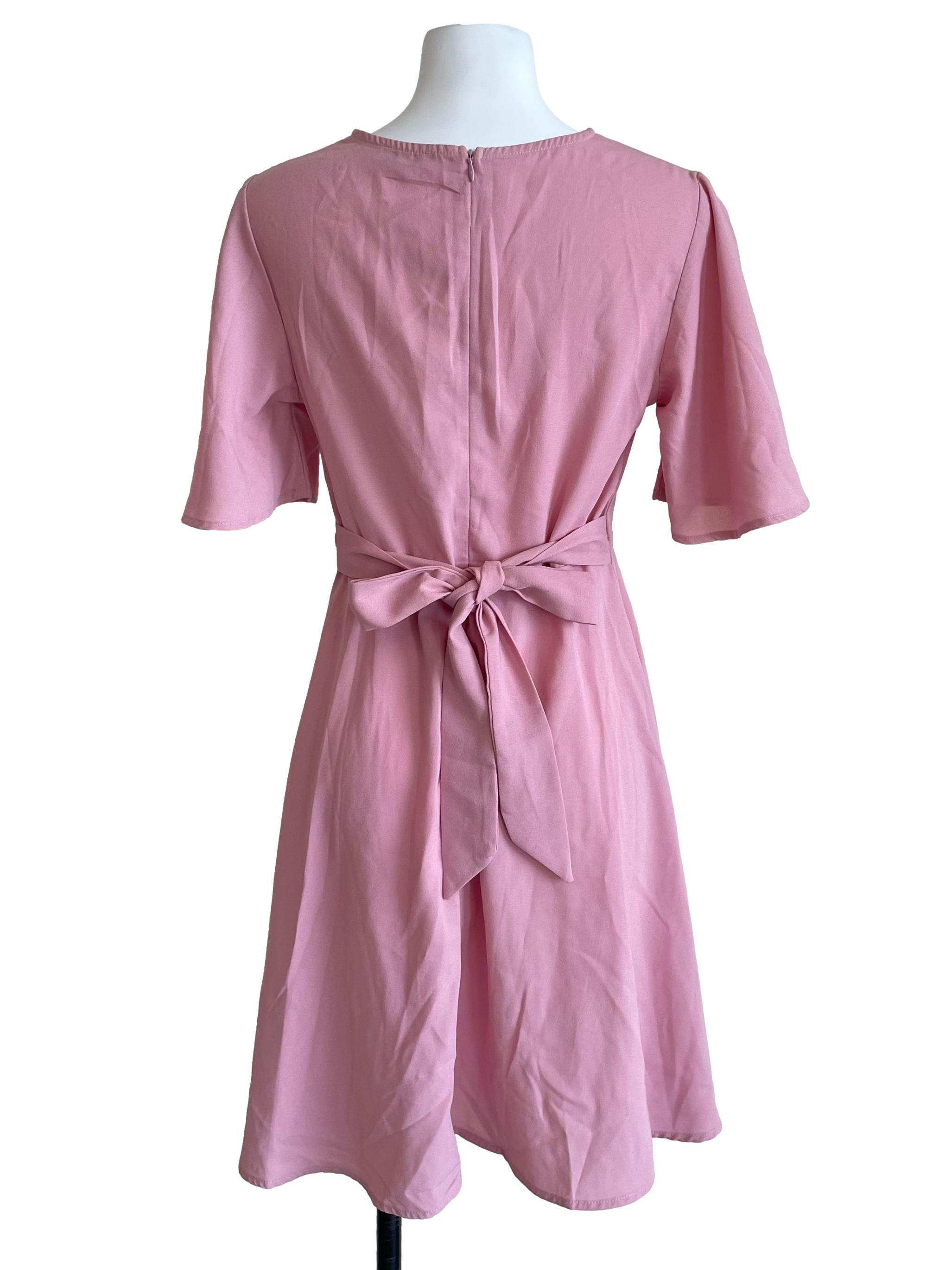 Rose Bell Sleeves Wendy Wrap Dress