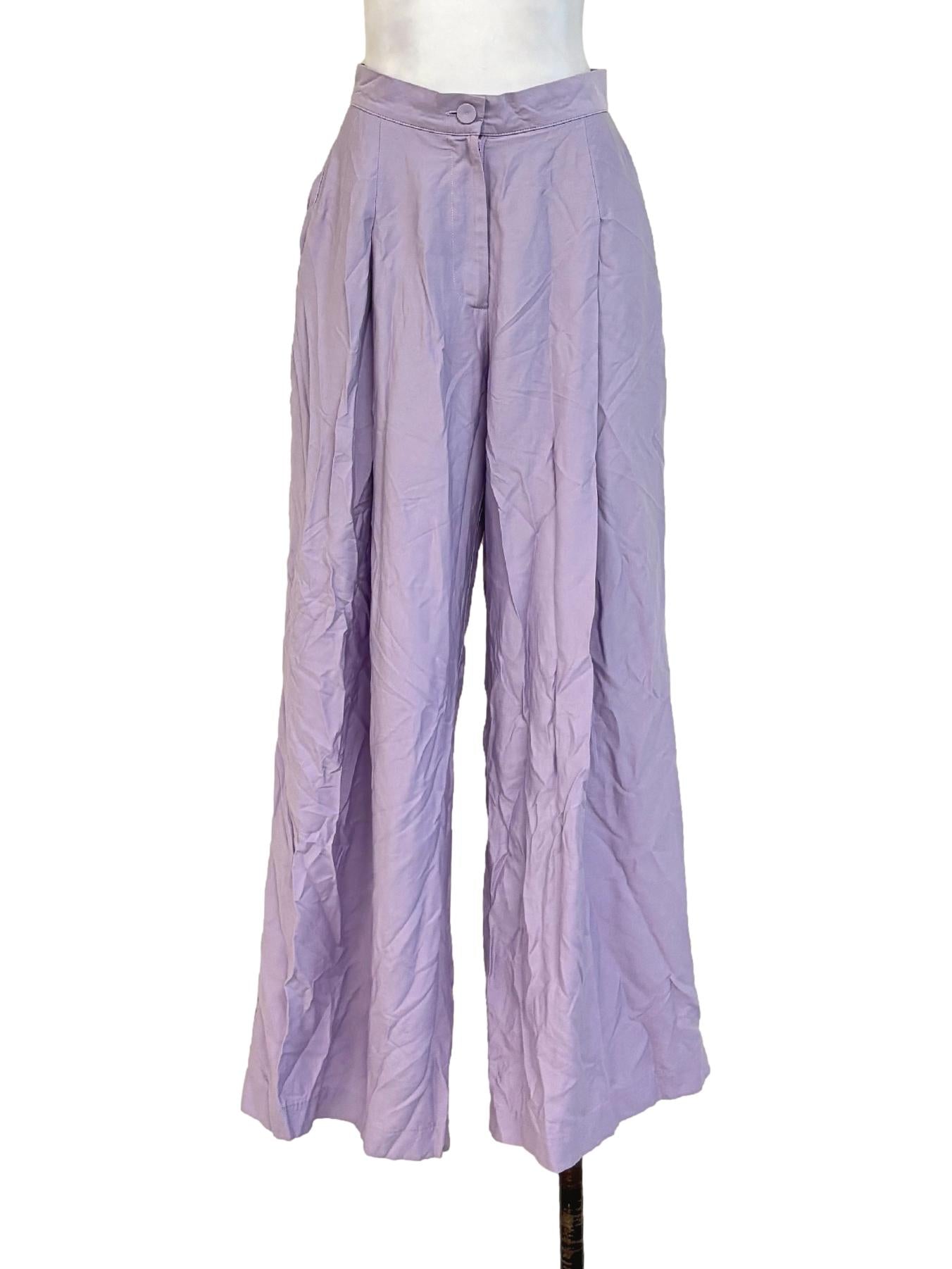 Lilac Wide Relaxed Pants