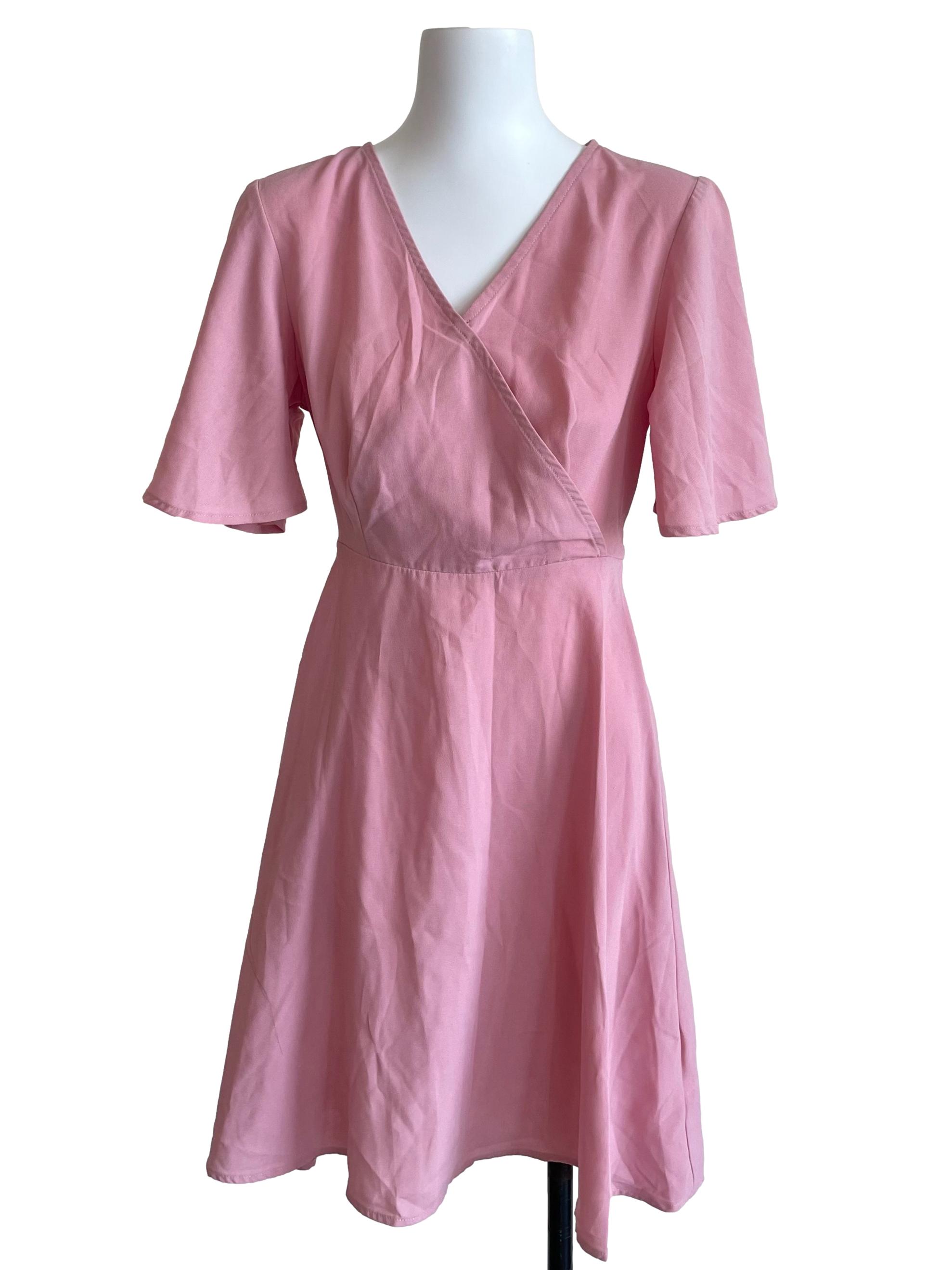 Rose Bell Sleeves Wendy Wrap Dress