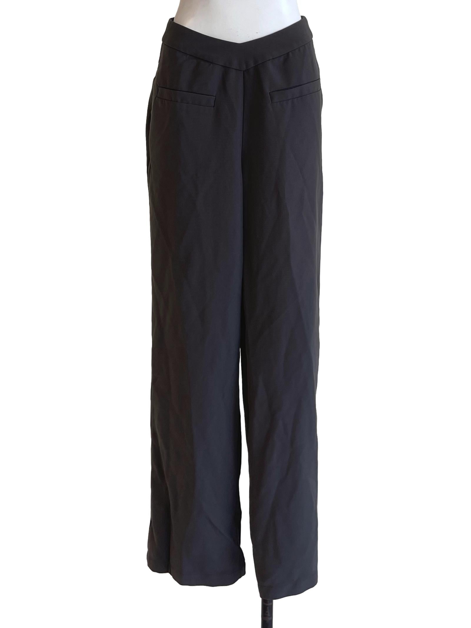 Dark Grey Front Pocket Pants YHF