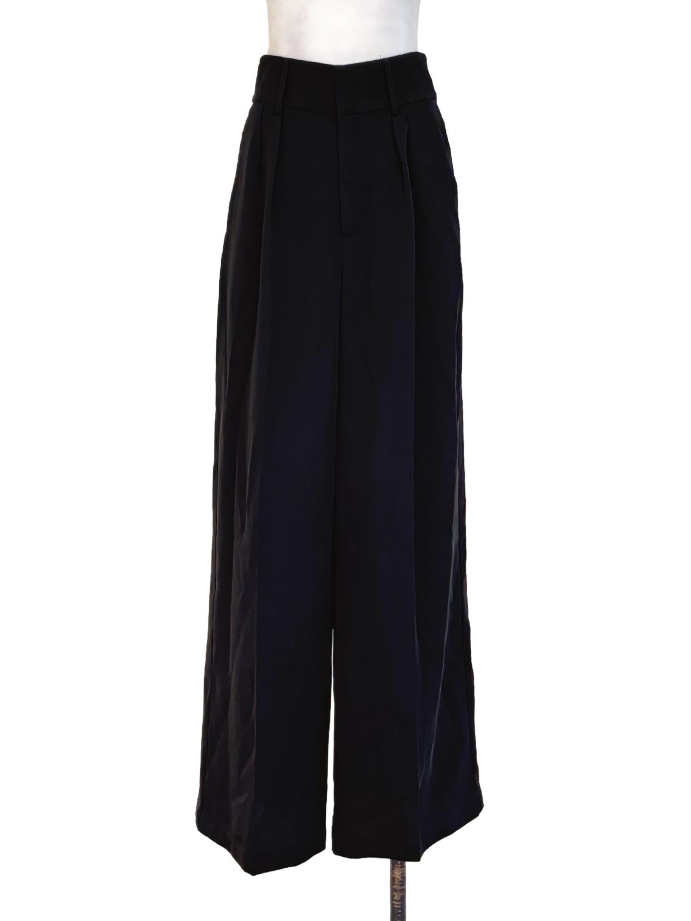 Night Black Wide Leg Pants LB