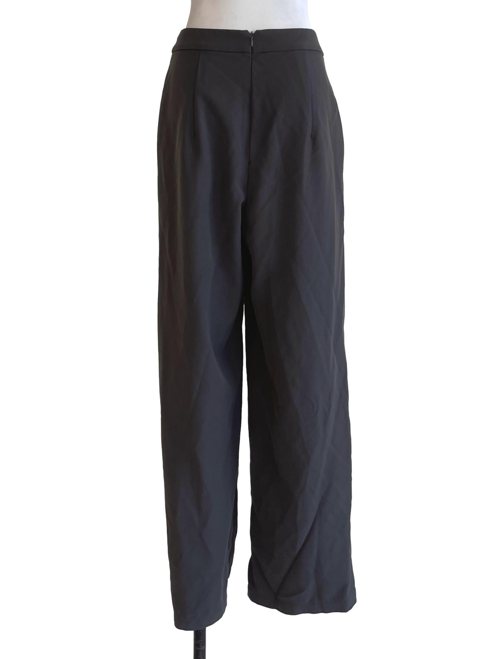 Dark Grey Front Pocket Pants YHF