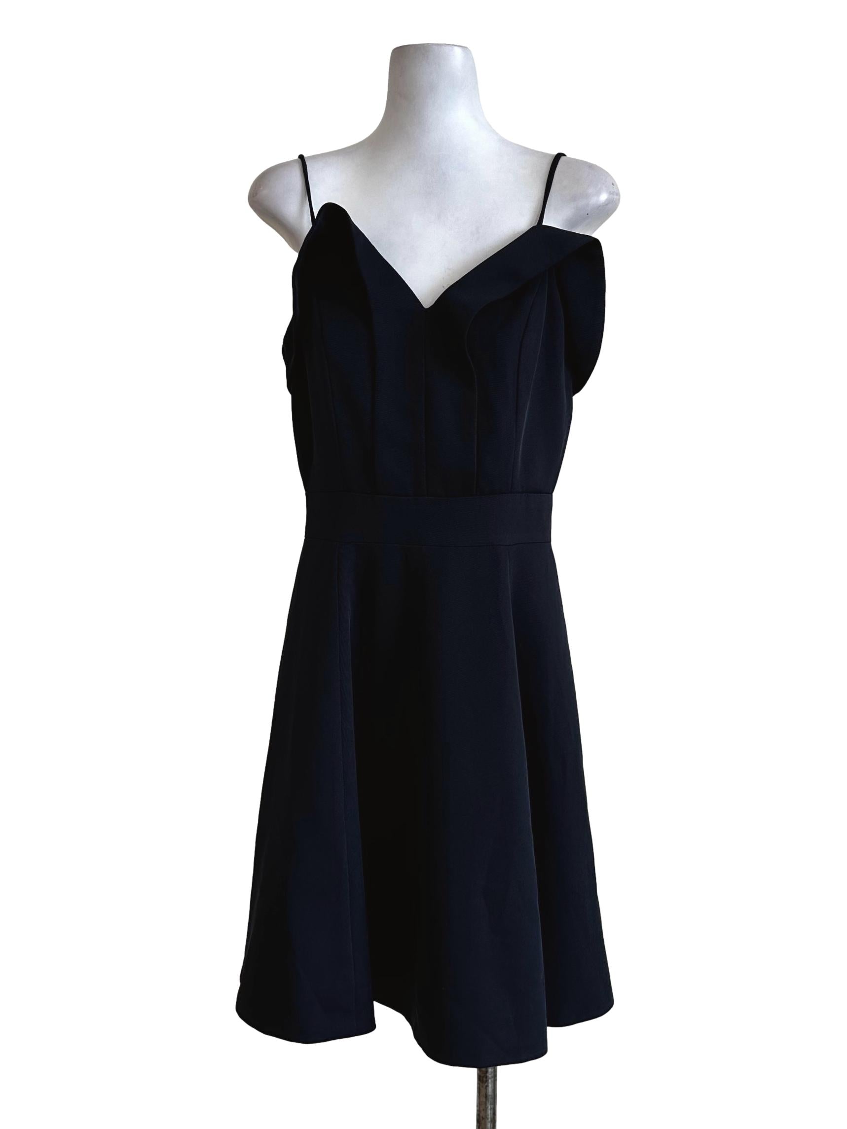 Navy Blue Plain Dress