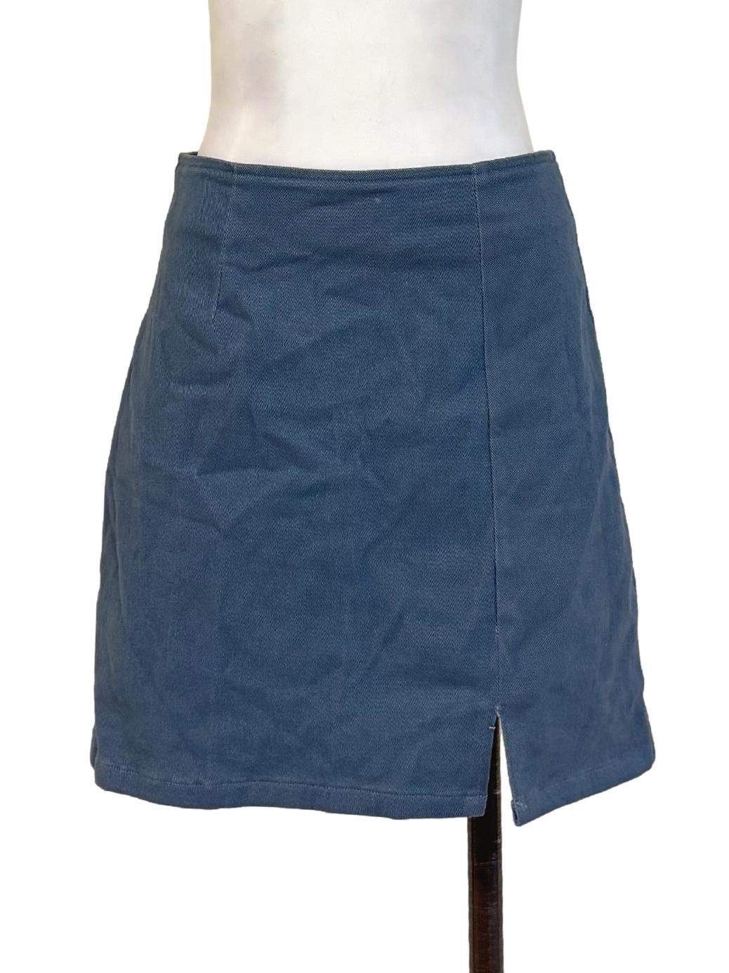 Lapis Blue Mini Skirt