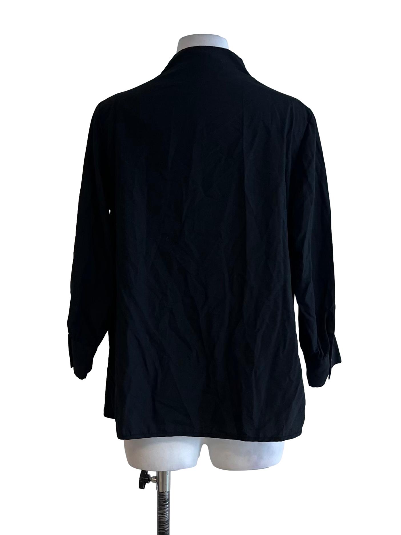 Black V-Neckline Blouse