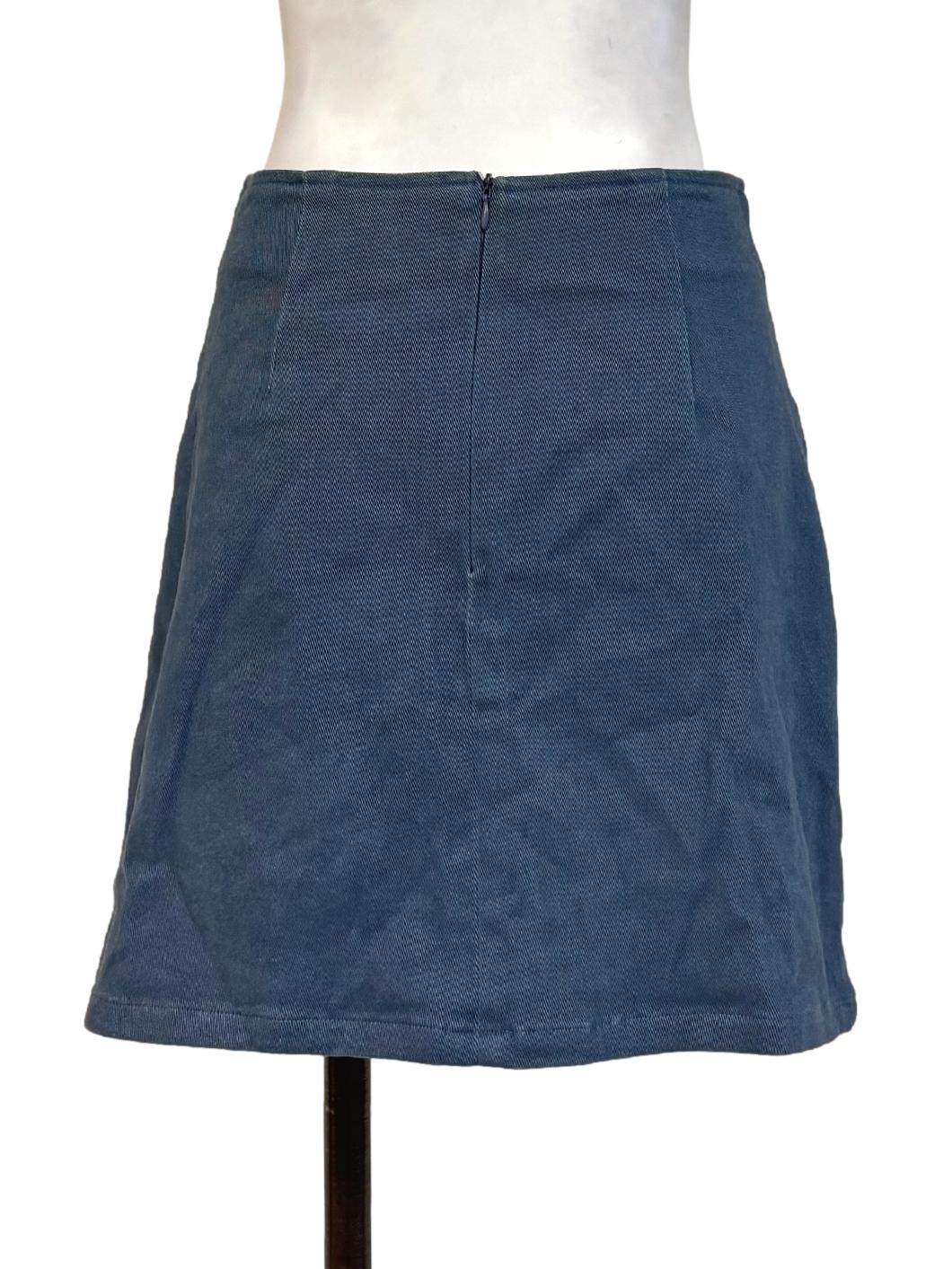 Lapis Blue Mini Skirt