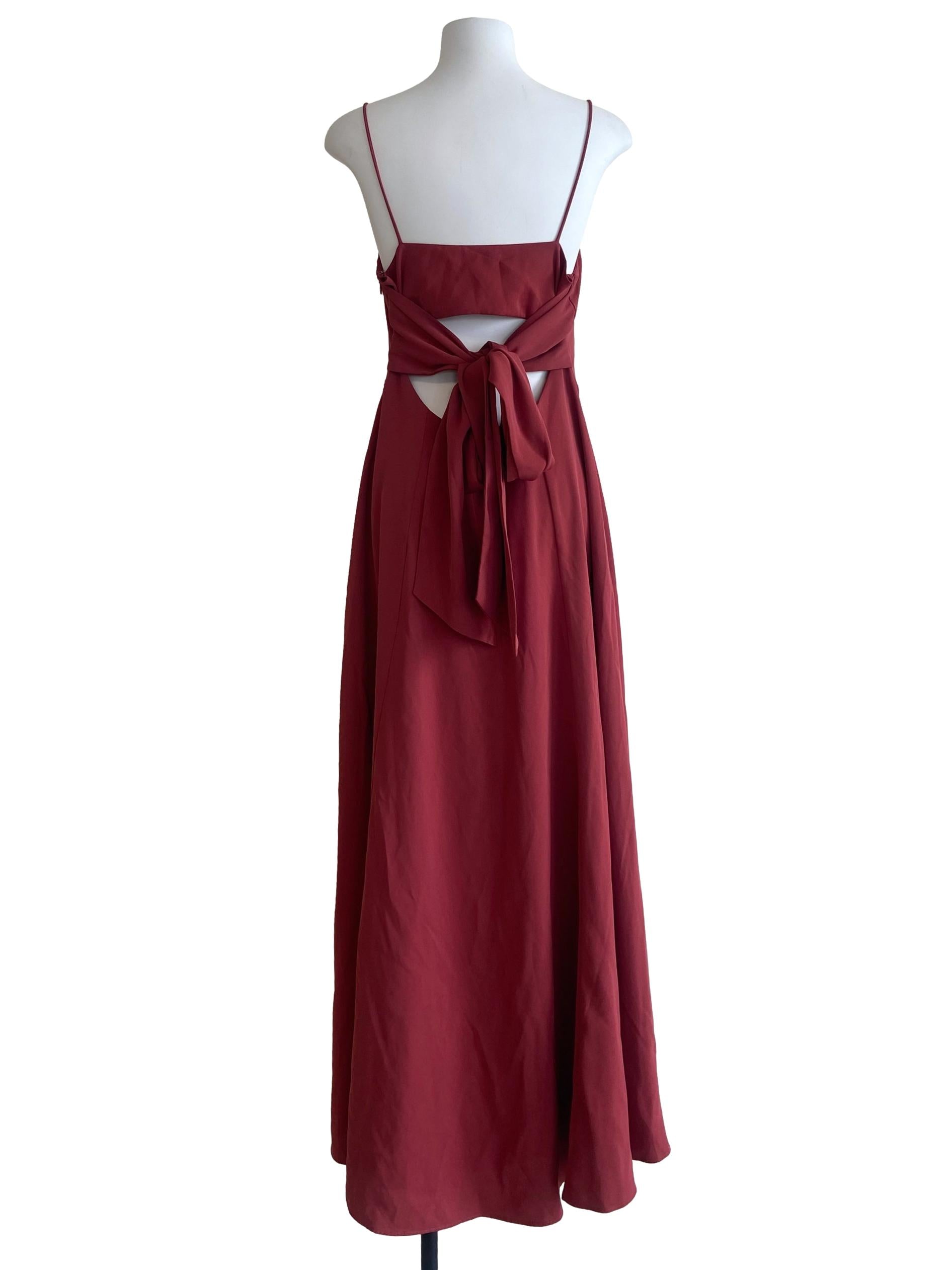 Coral Pink Spaghetti Strap Empire Dress