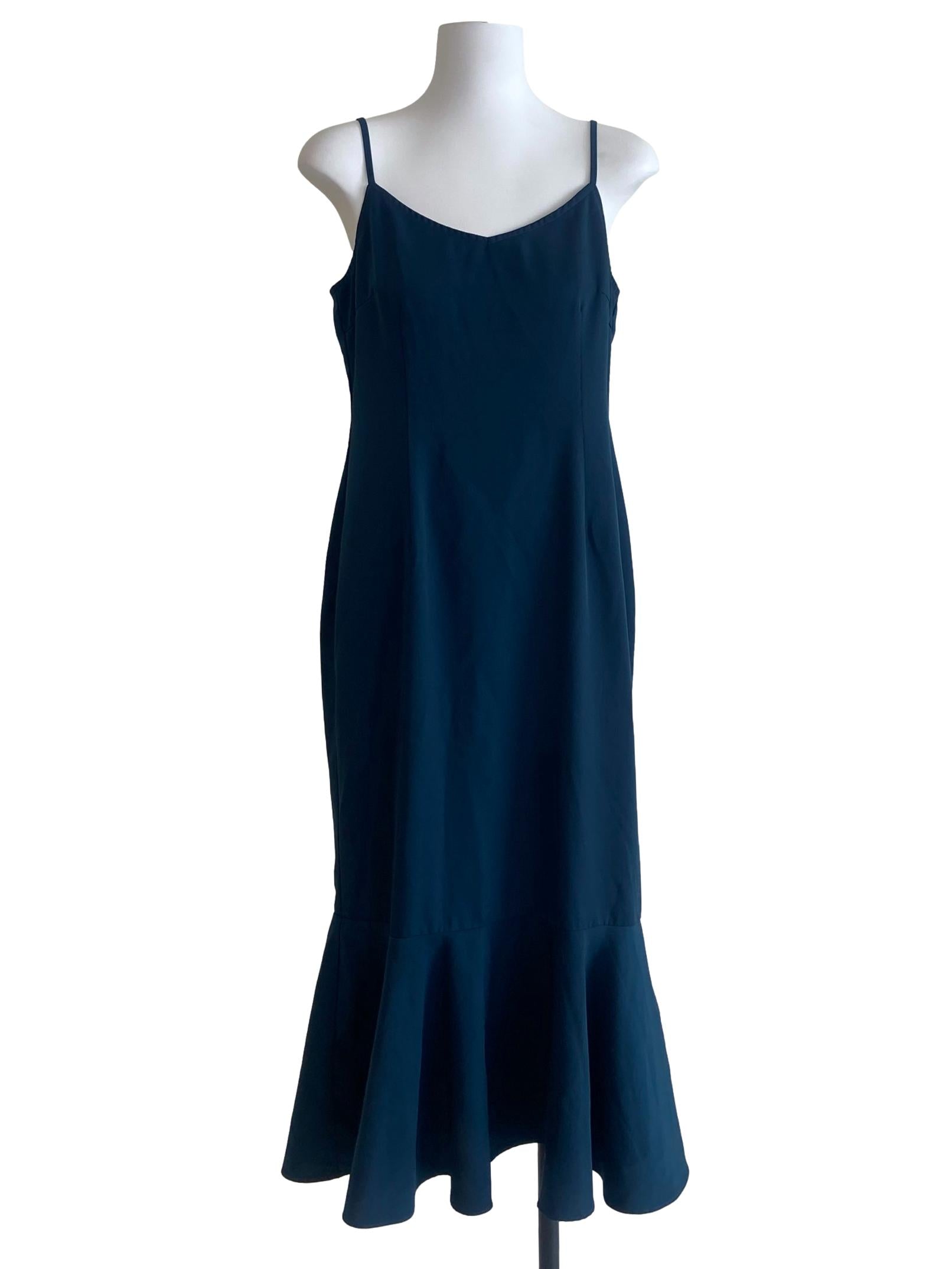Aegean Blue Herringbone Mermaid Dress