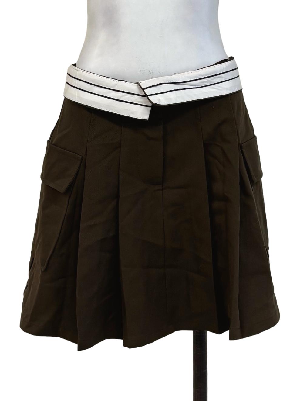 Dark Taupe Mini Skirt YHF