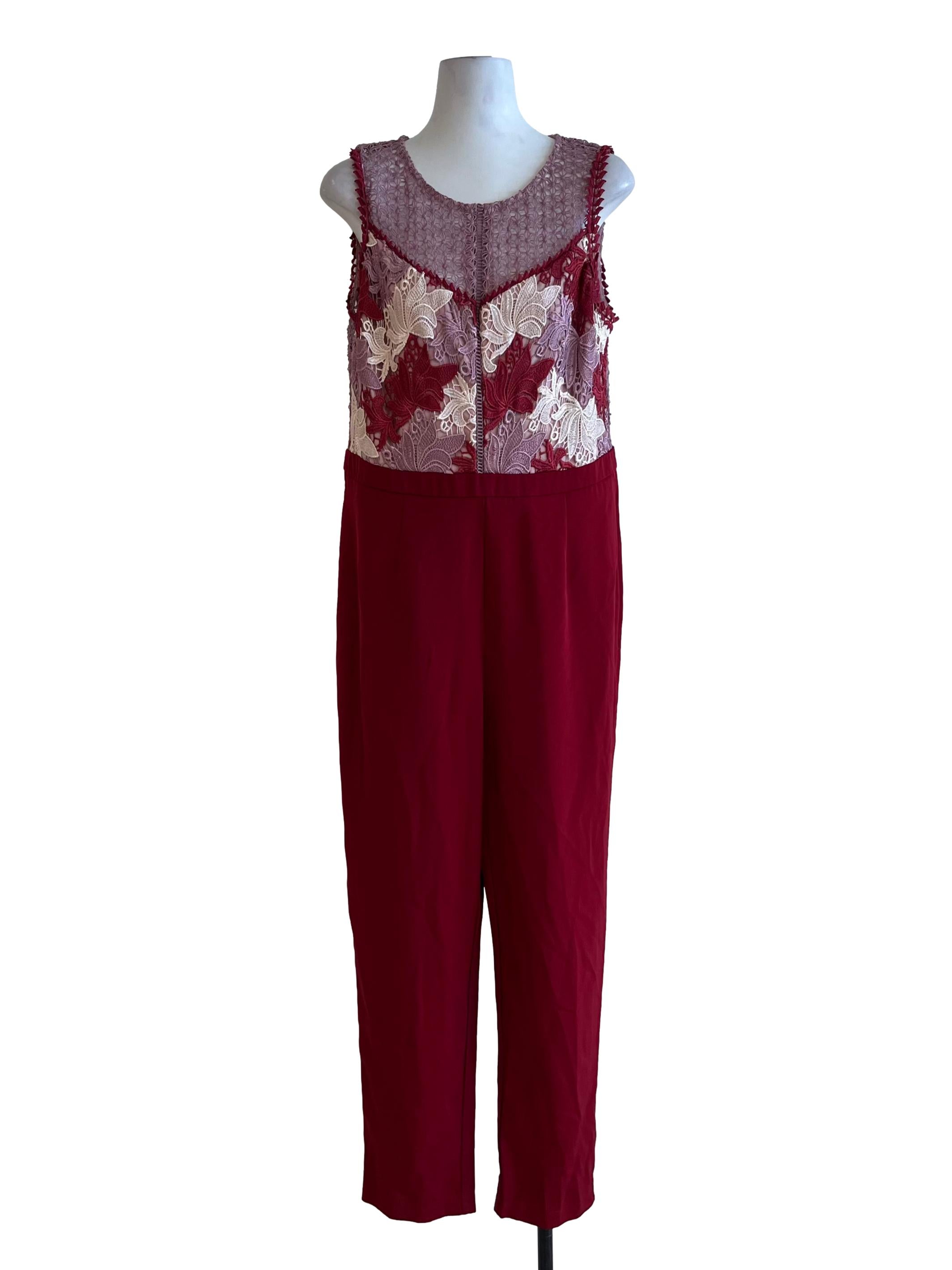 Lilac Purple Lace Jumpsuit