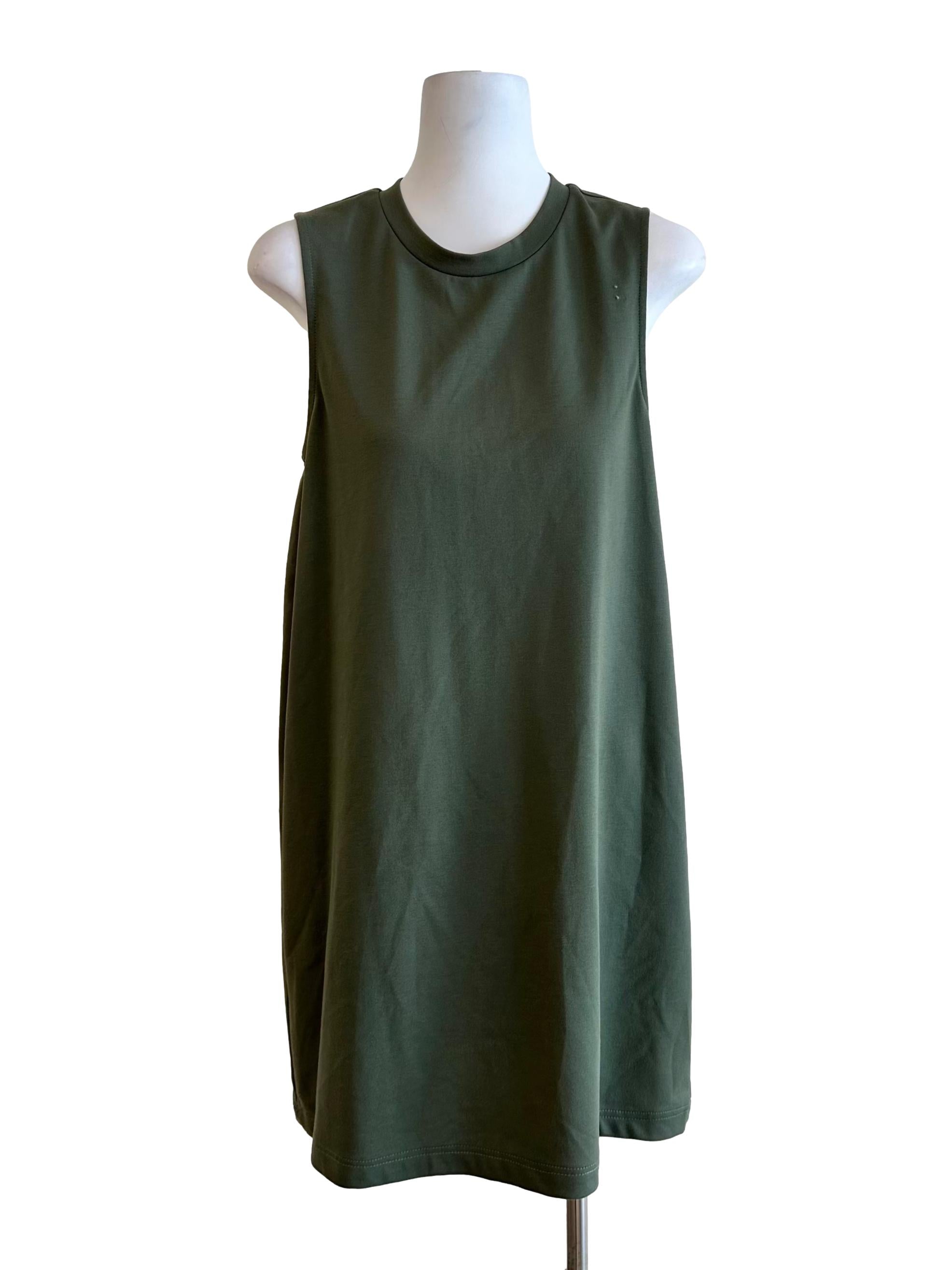 Moss Green Mini Dress