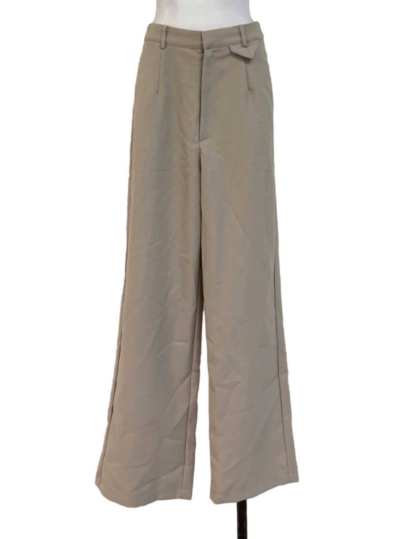 Eggshell Straight Pants