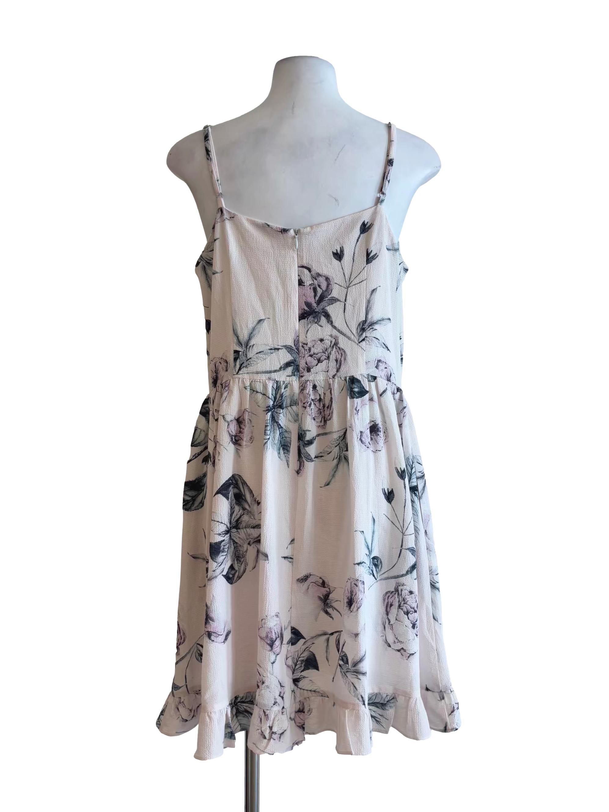 Pink Salt Floral A-Line Dress